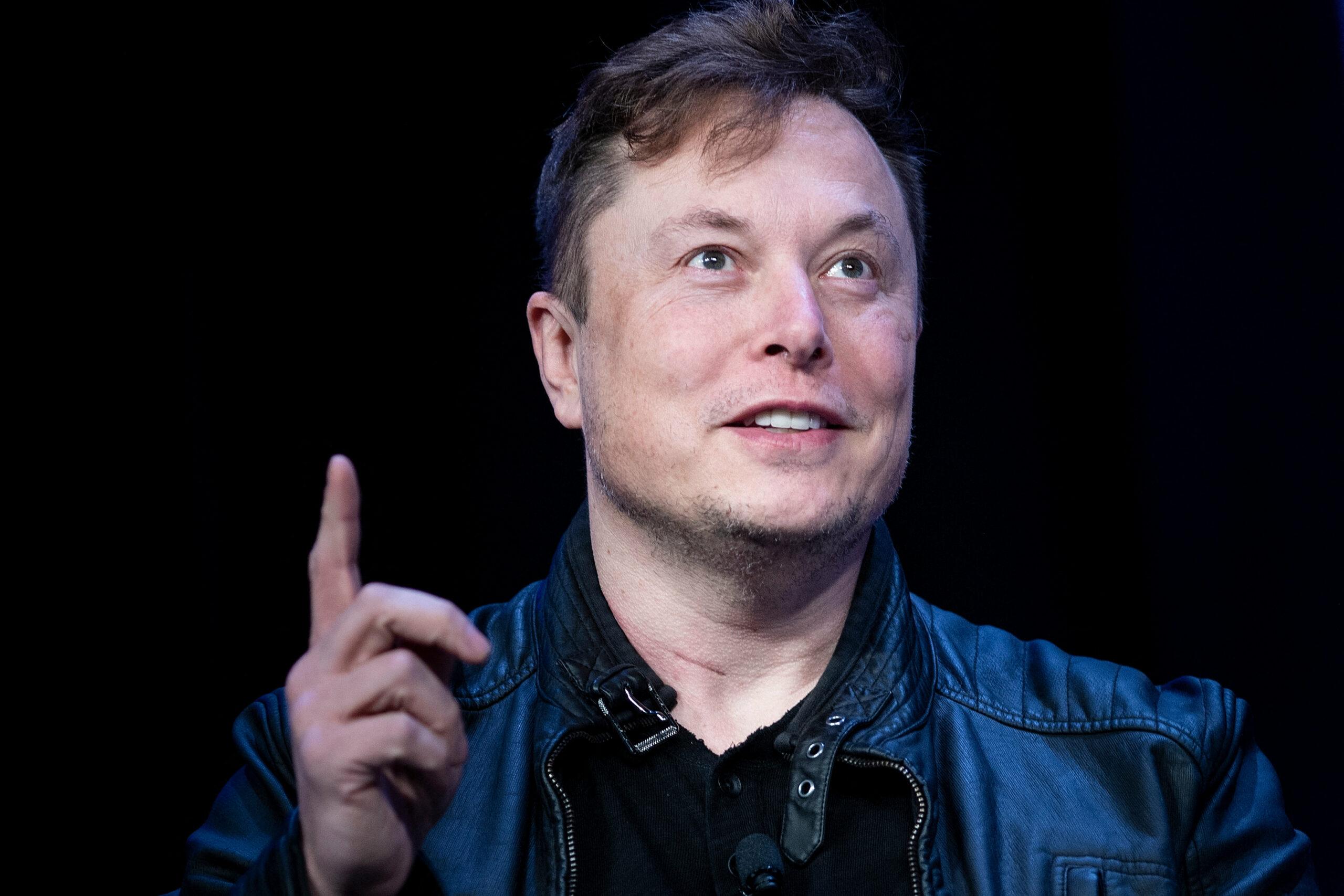A portrait of Twitter owner Elon Musk