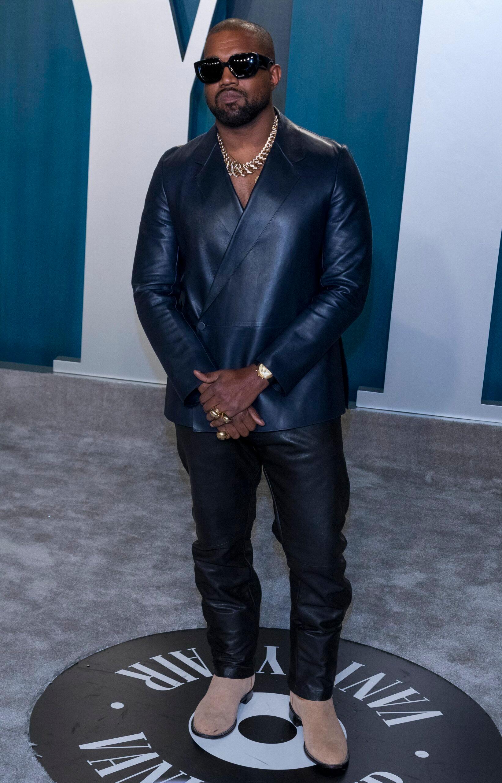 Kanye West arrives at the Vanity Fair Oscar Party in Los Angeles, USA - February 9, 2020