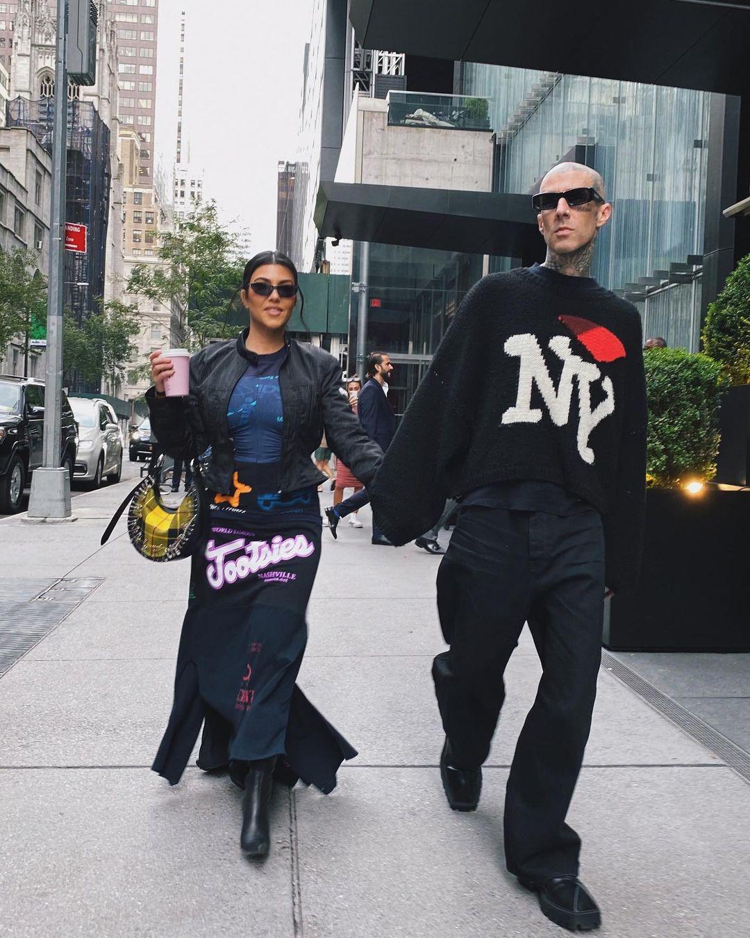 Kourtney Kardashian & Travis Barker Blesses The City Of New York With Their Love