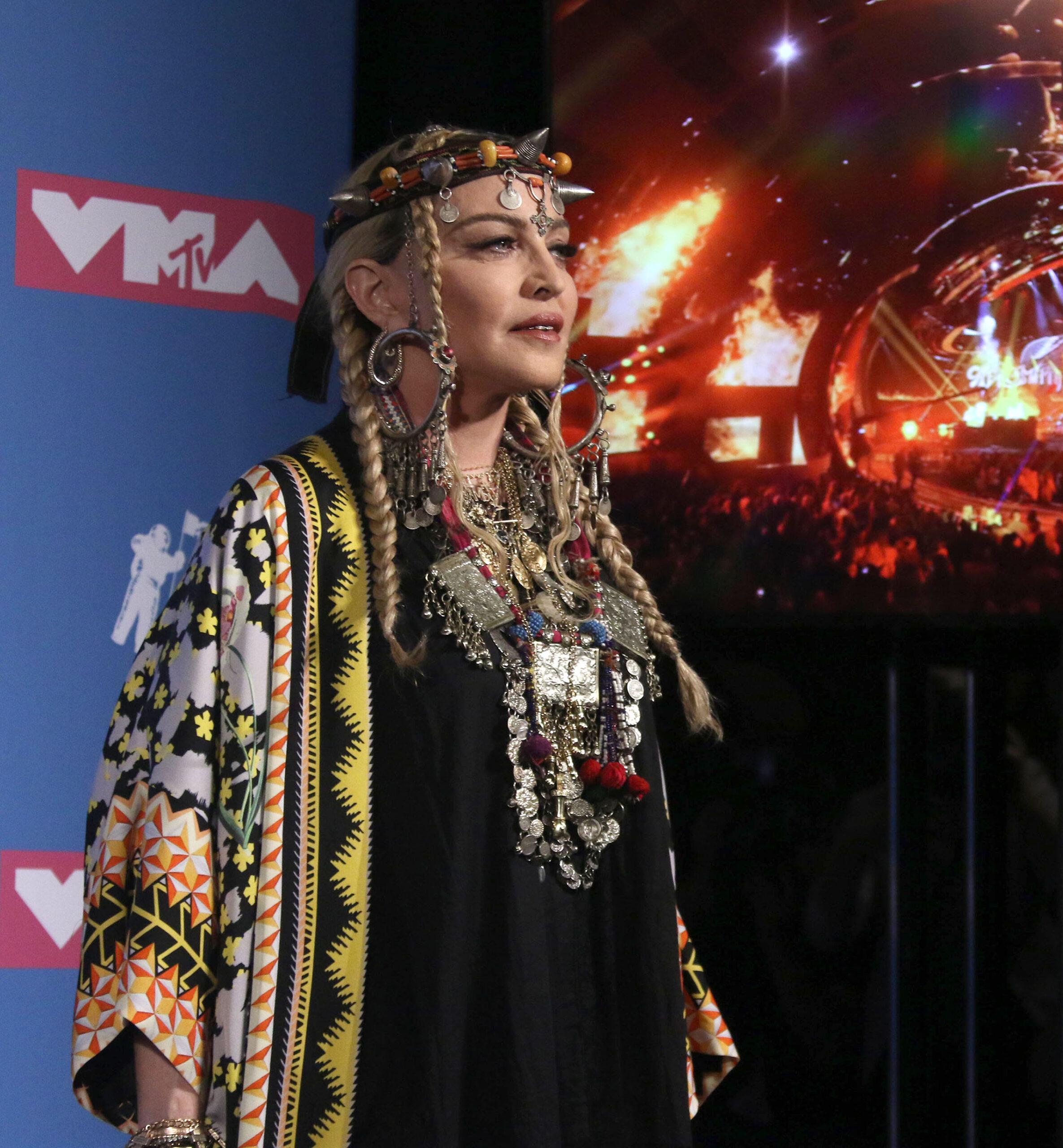 Madonna at the 2018 MTV VMA's - Press Room