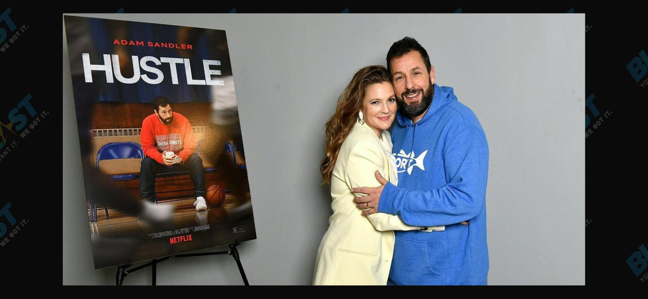 Drew Barrymore and Adam Sandler promote his new film.