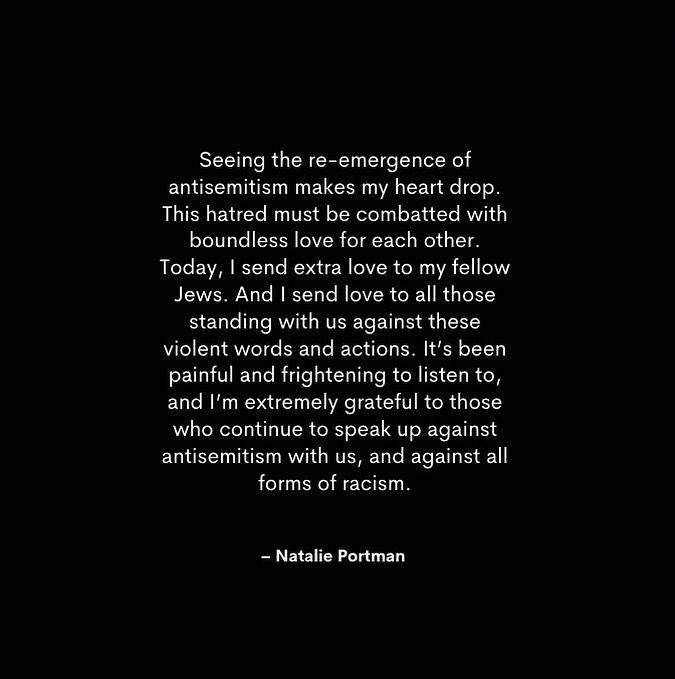 Natalie Portman on antisemtism