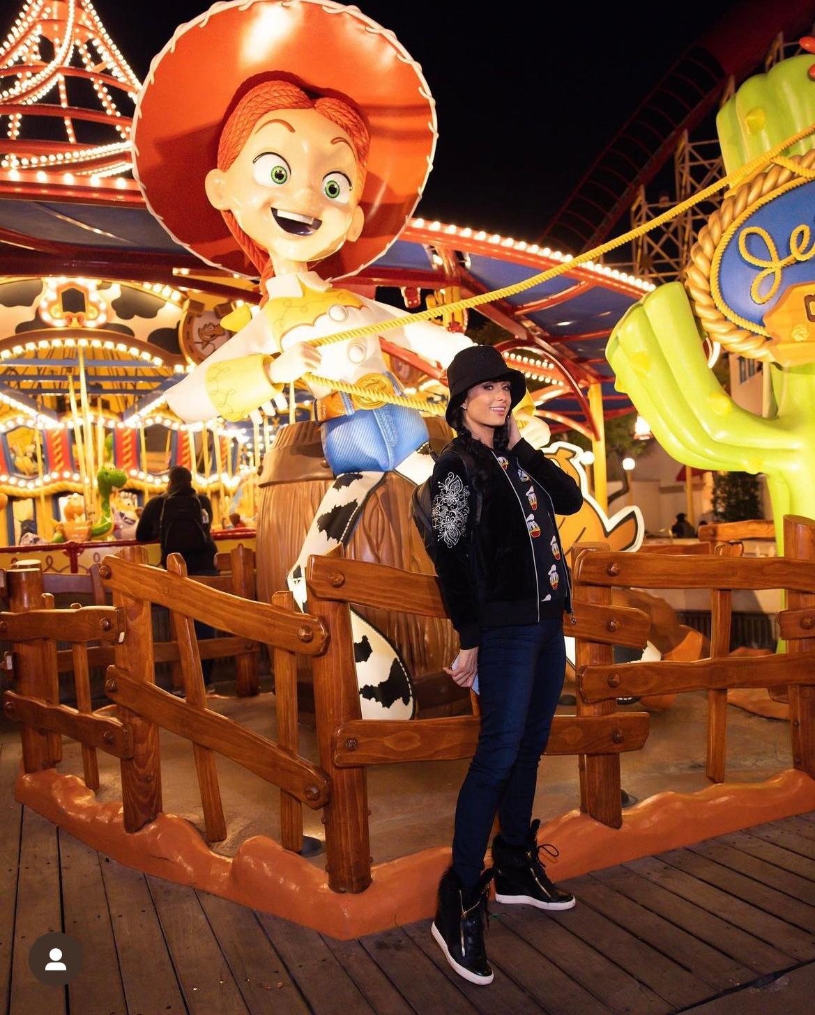 Paris Hilton visits Disneyland