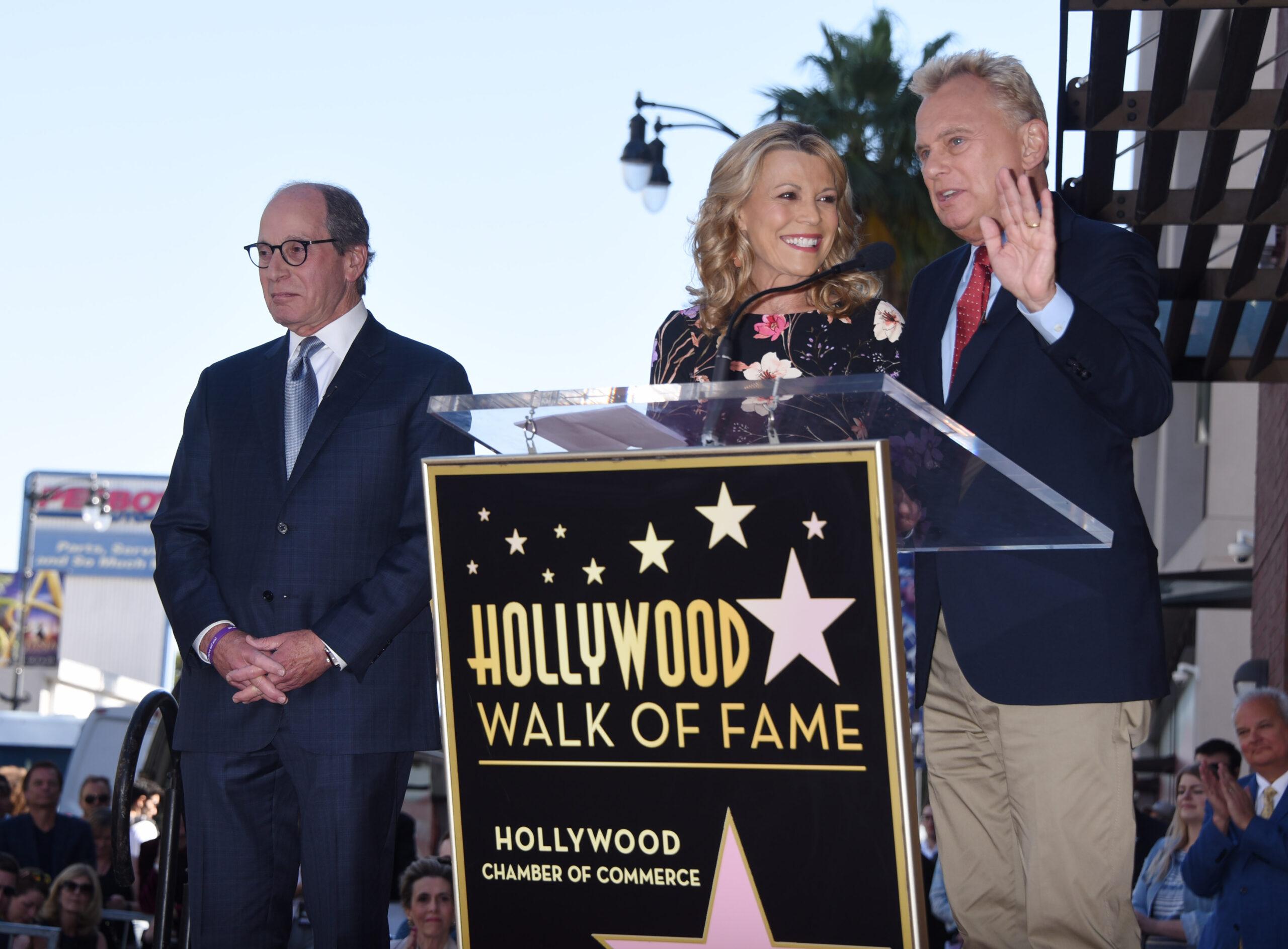 Vanna White and Pat Sajak Harry Friedman Hollywood Walk of Fame Ceremony