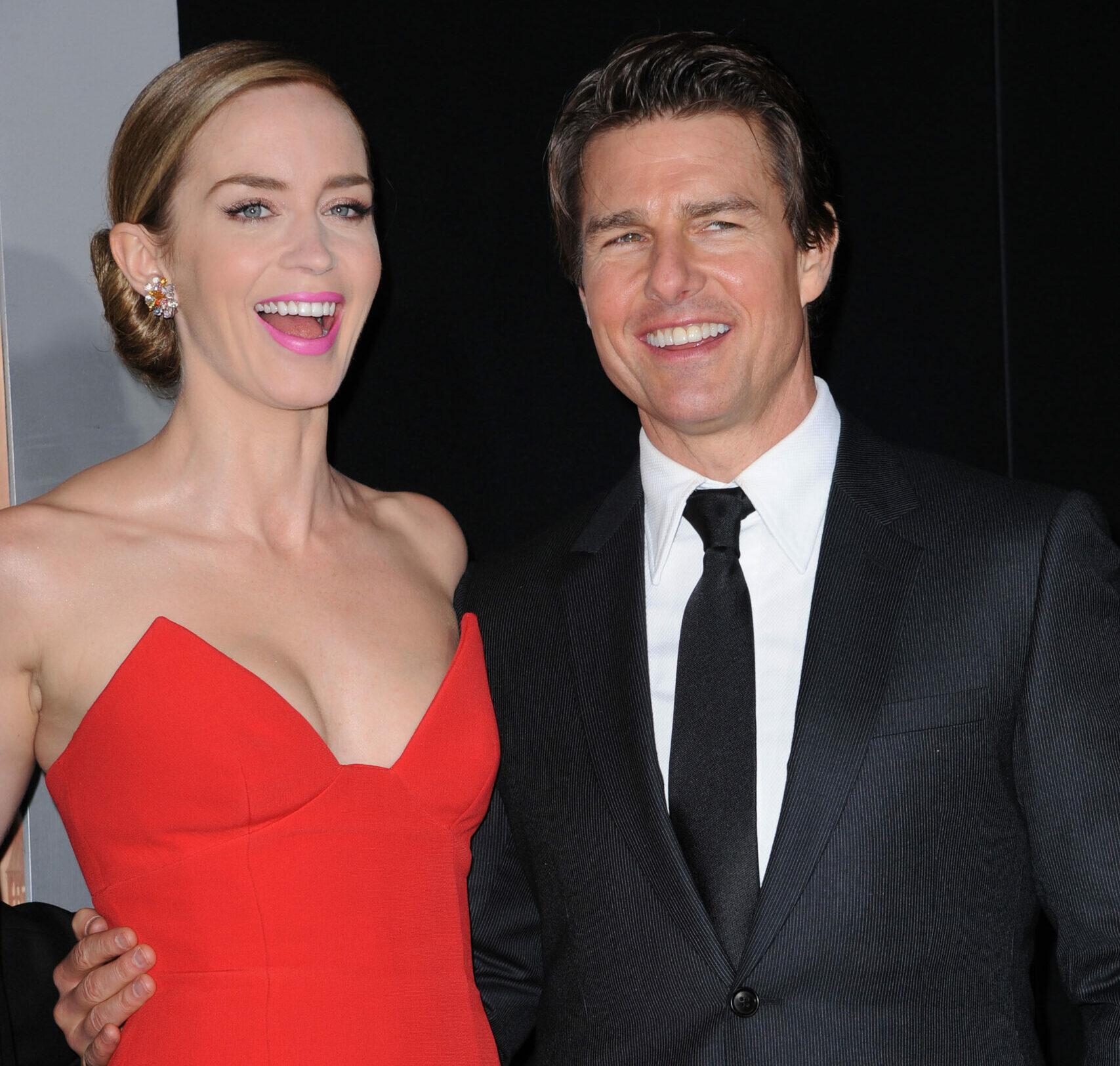 Emily Blunt and Tom Cruise