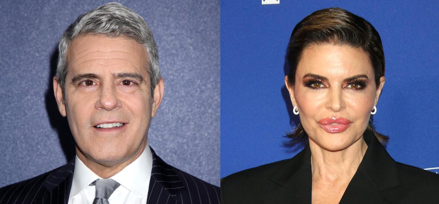 Portraits of Andy Cohen and Lisa Rinna