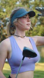 Golfer Grace Charis Puts On A Busty Display In A Tiny Top