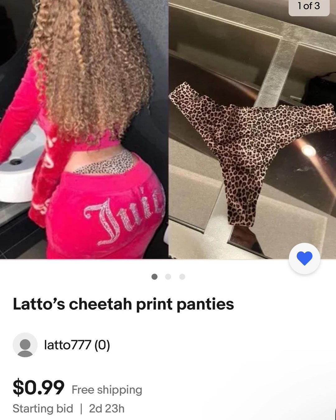 Latto Puts Panties Up For Sale After 'Panty Police' Drama, Bid Rises To Over $90K