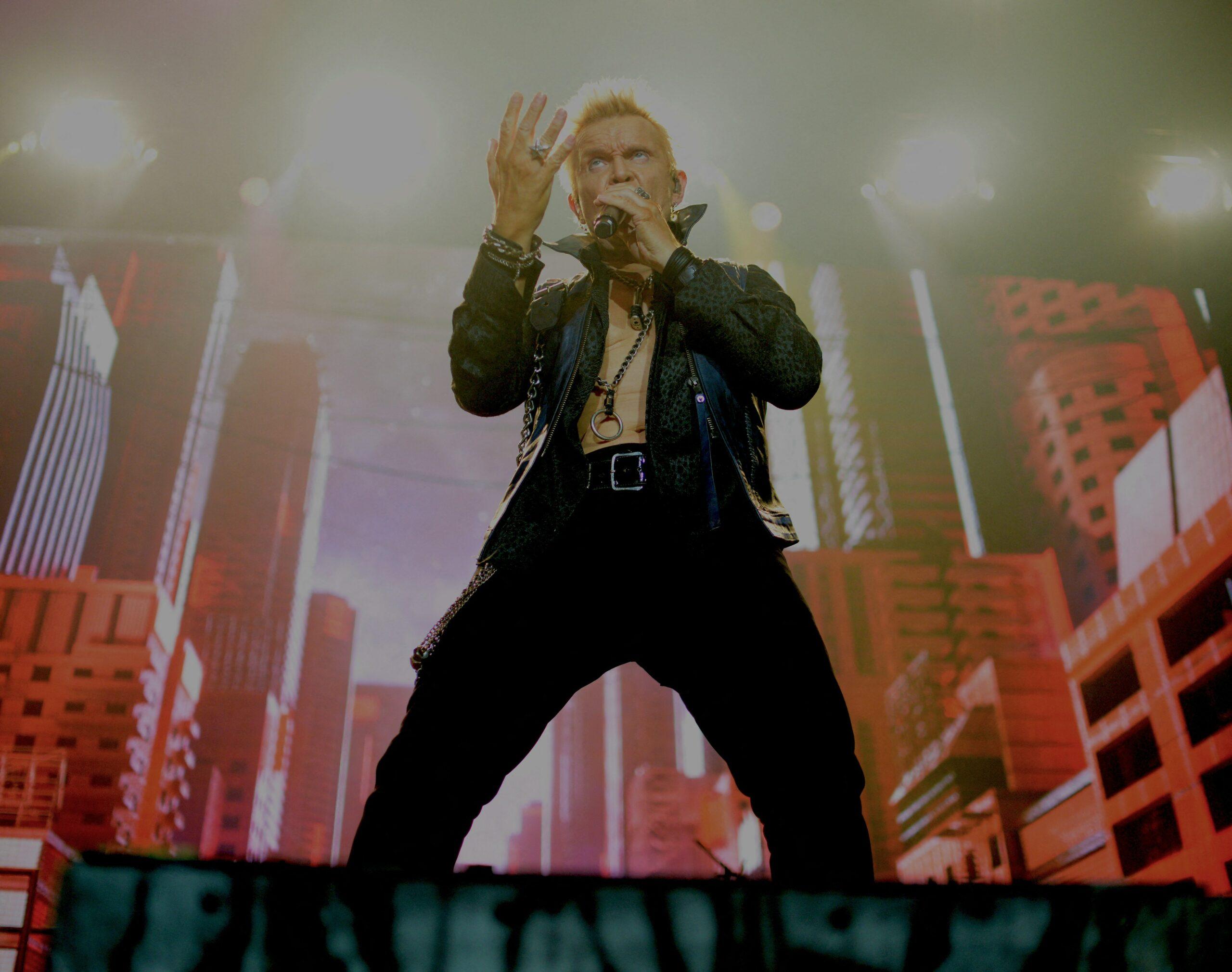Billy Idol performance at ovo arena Wembley on his 2022 roadside tour on 19th October, 2022