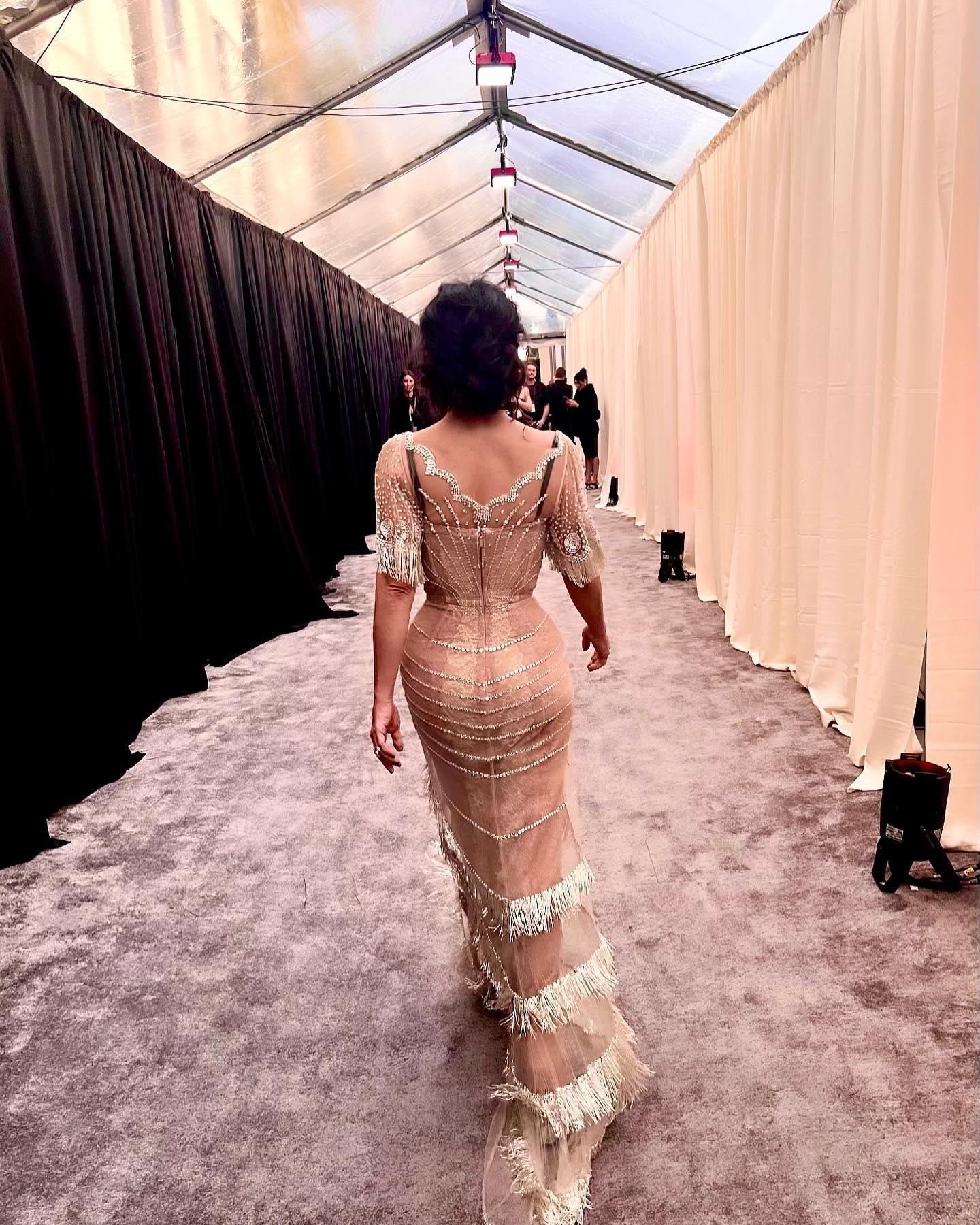 Salma Hayek at the 80th Annual Golden Globe Awards