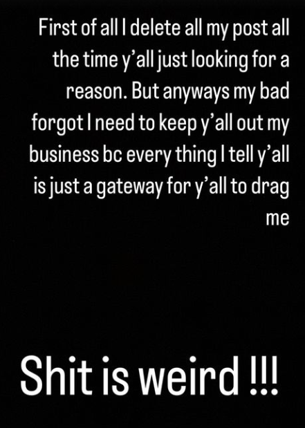 Bhad Bhabie is upset with her fans over her car crash