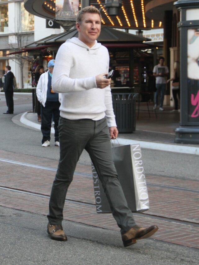 Todd Chrisley goes shopping at The Grove in Hollywood