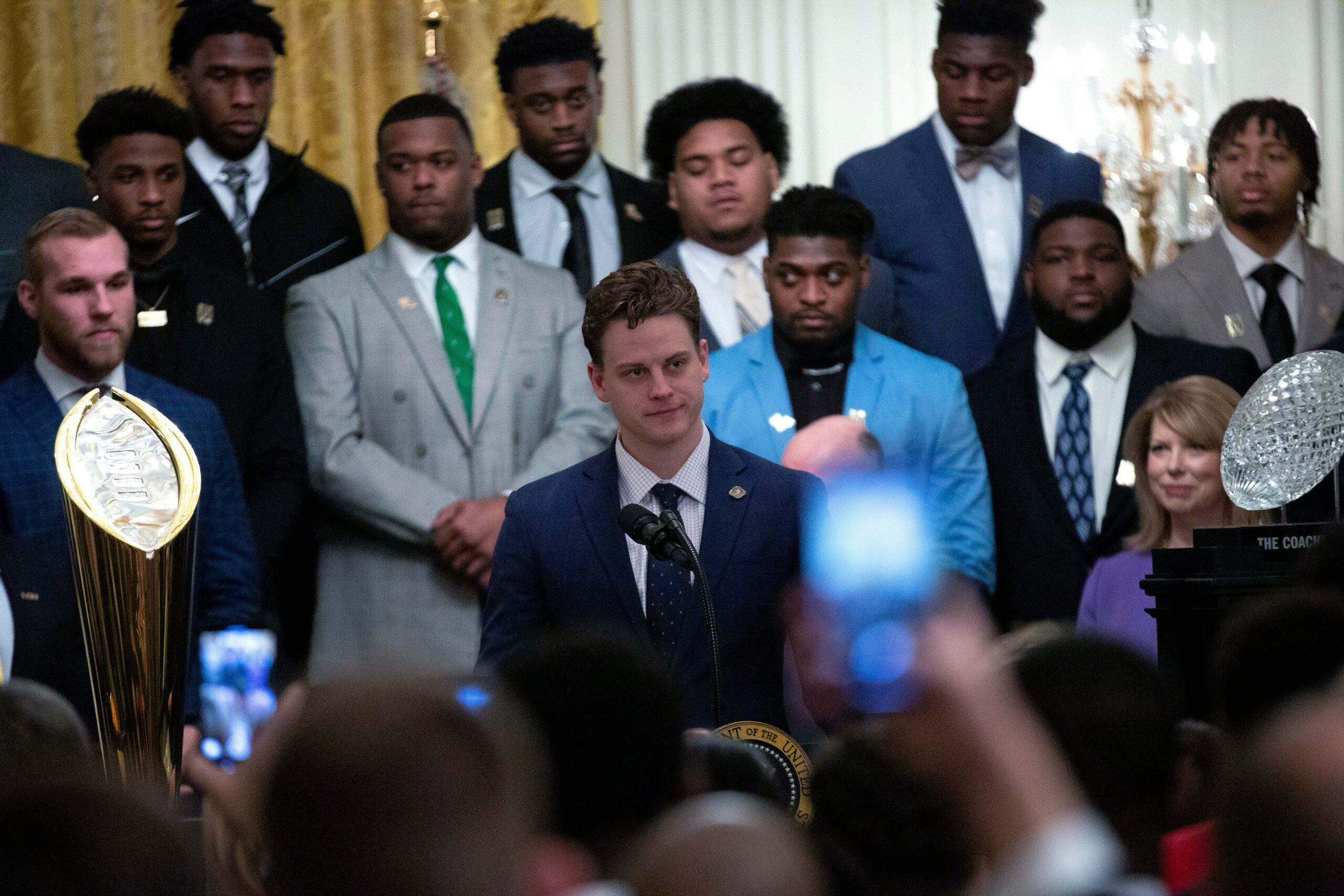 United States President Donald J Trump Hosts the 2019 College Football National Chamions