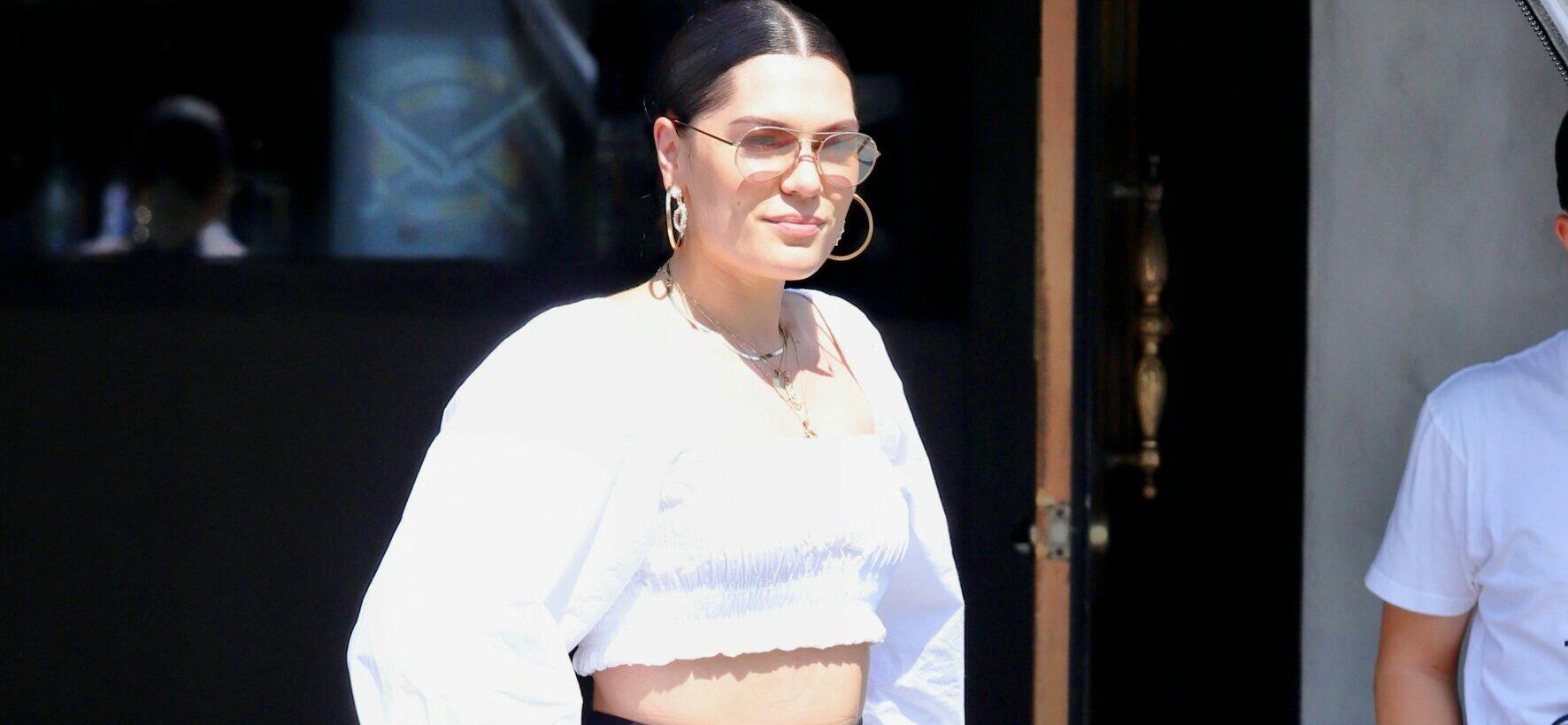 Jessie J Is An Ethereal Goddess In Blue Sheer Ensemble For First Show Amid Pregnancy
