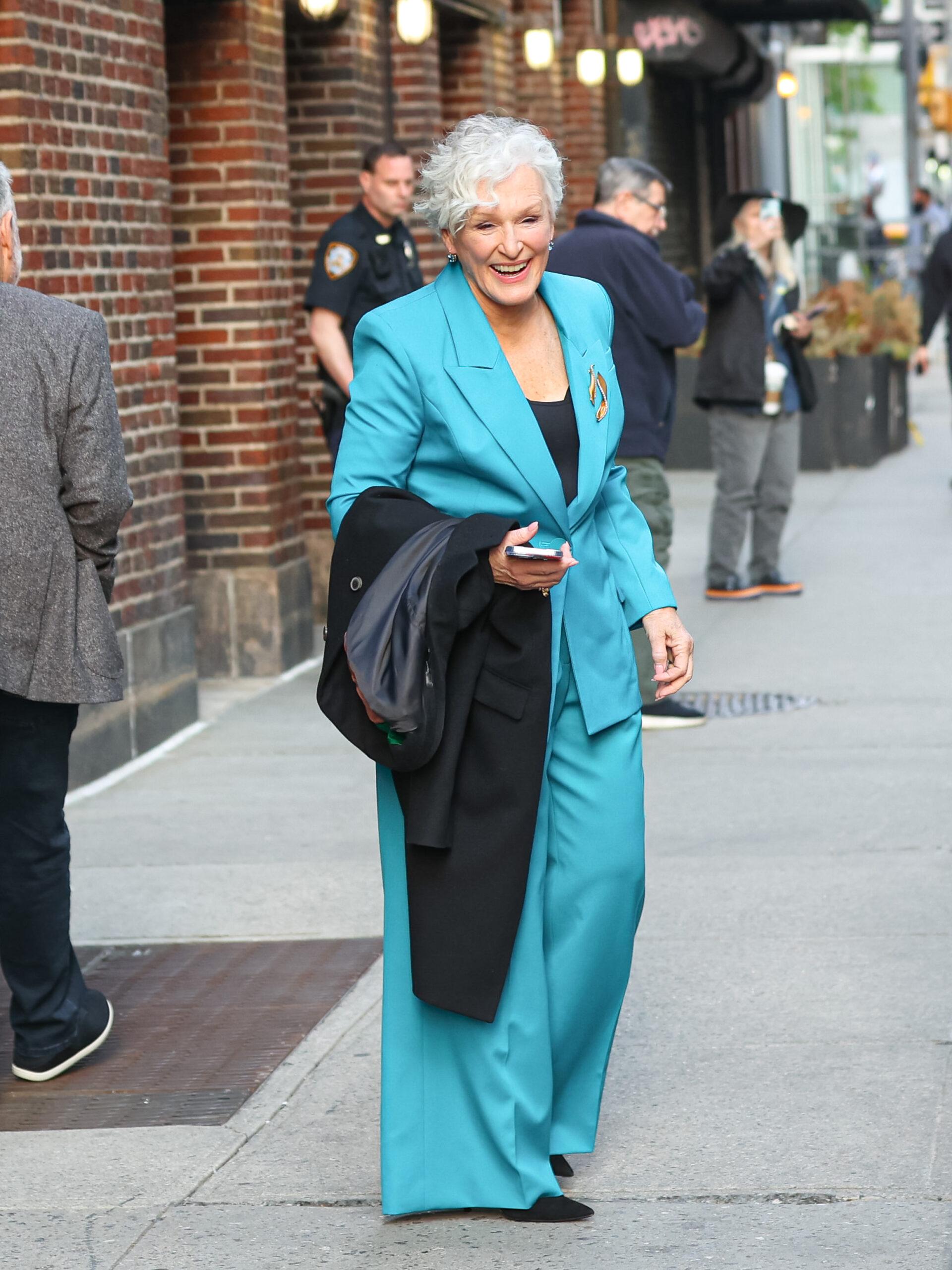 Glenn Close arriving at The Robin Williams Center