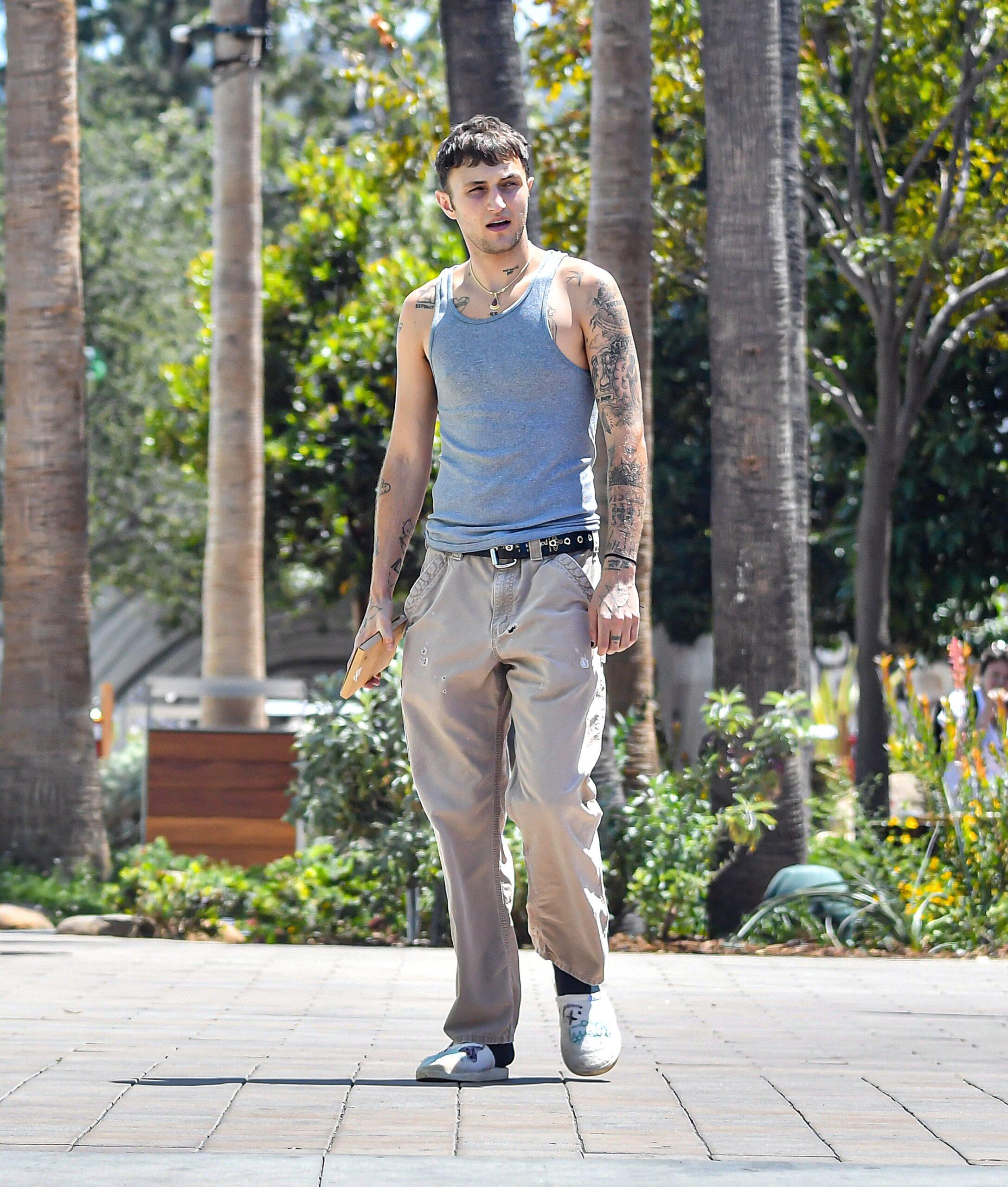 Anwar Hadid Is Spotted Looking Laid Back While Running Errands In Los Angeles CA