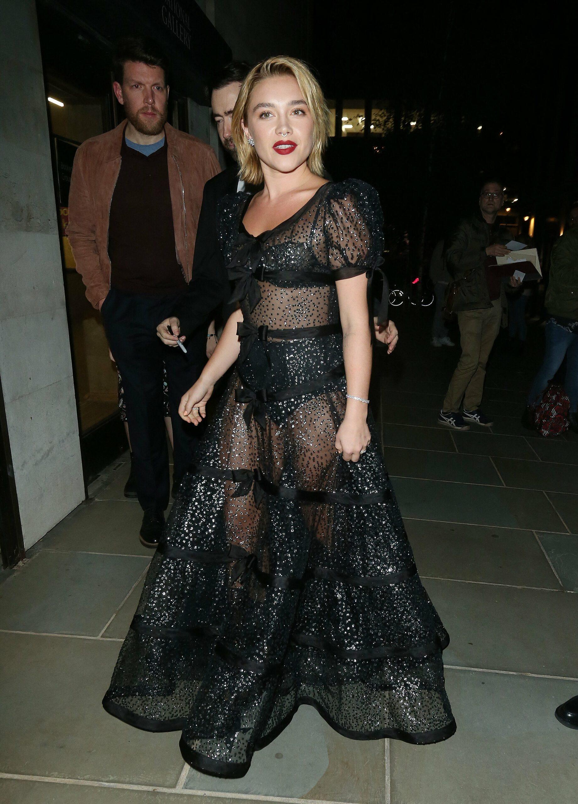 Florence Pugh At The Academy Reception In London