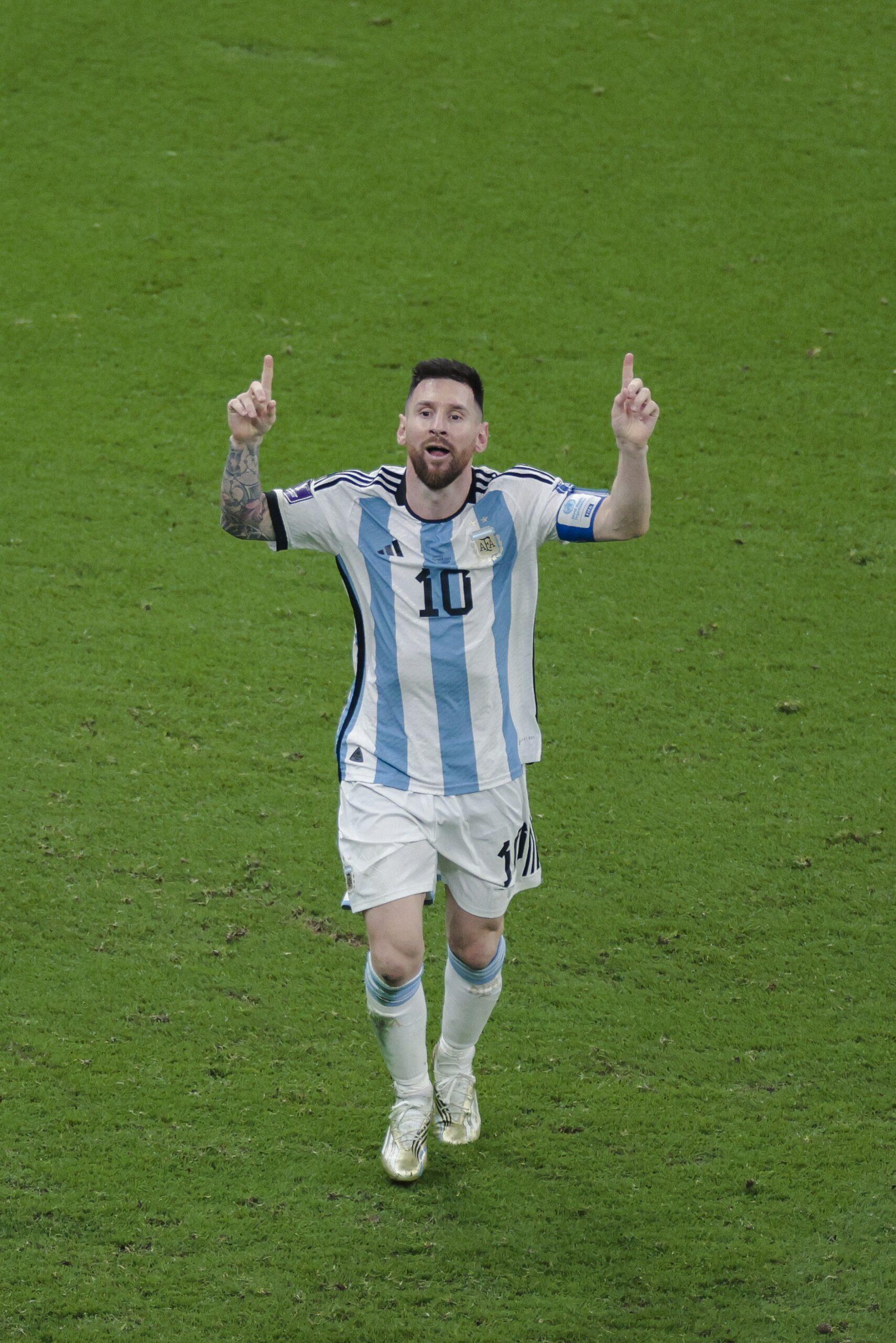 2022 FIFA World Cup Final Lionel Messi in Action