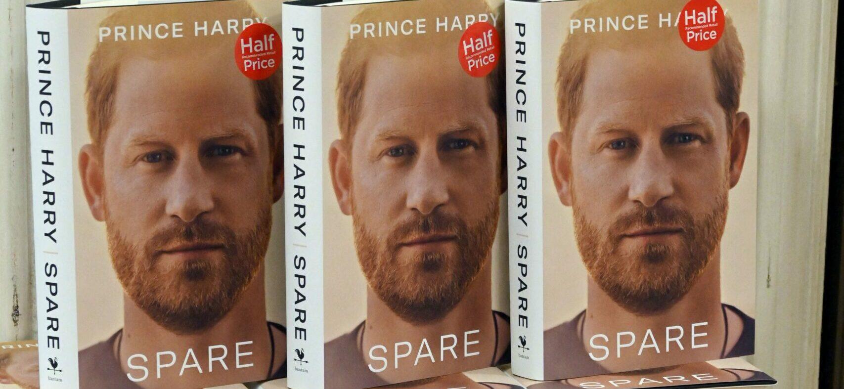 Prince Harry book Spare on sale Norwich UK