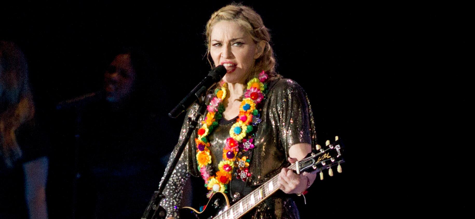 Madonna Seen With Thigh Bruise As She Talks ‘Sacrifice’ Amid Celebration Tour Rehearsal
