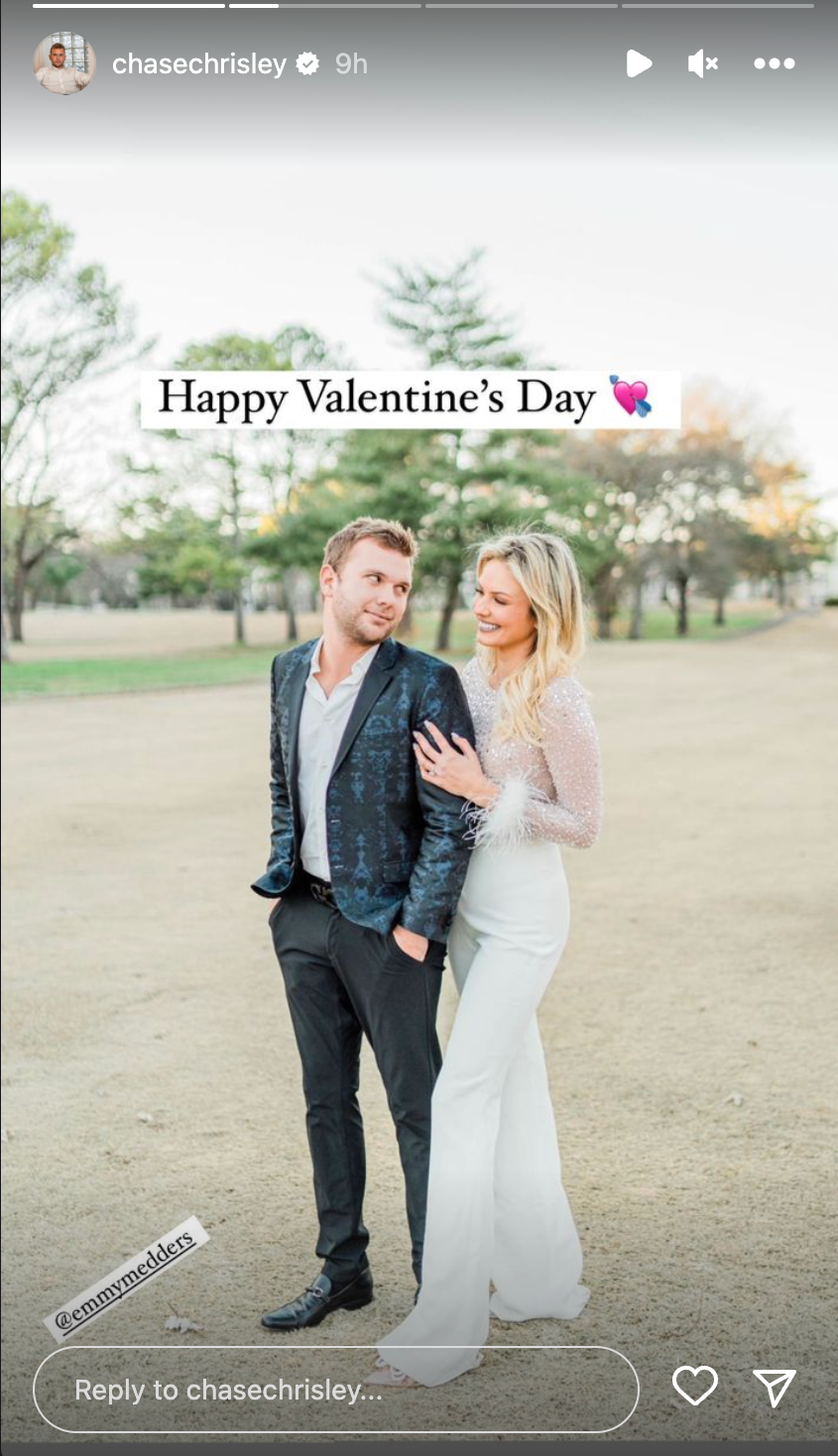 Chase Chrisley and fiancée's Valentine's Day celebration