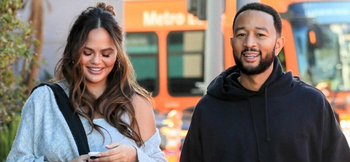 Chrissy Teigen Is A Sultry Barbie At John Legend’s Skincare Popup In Stylish Two-Piece
