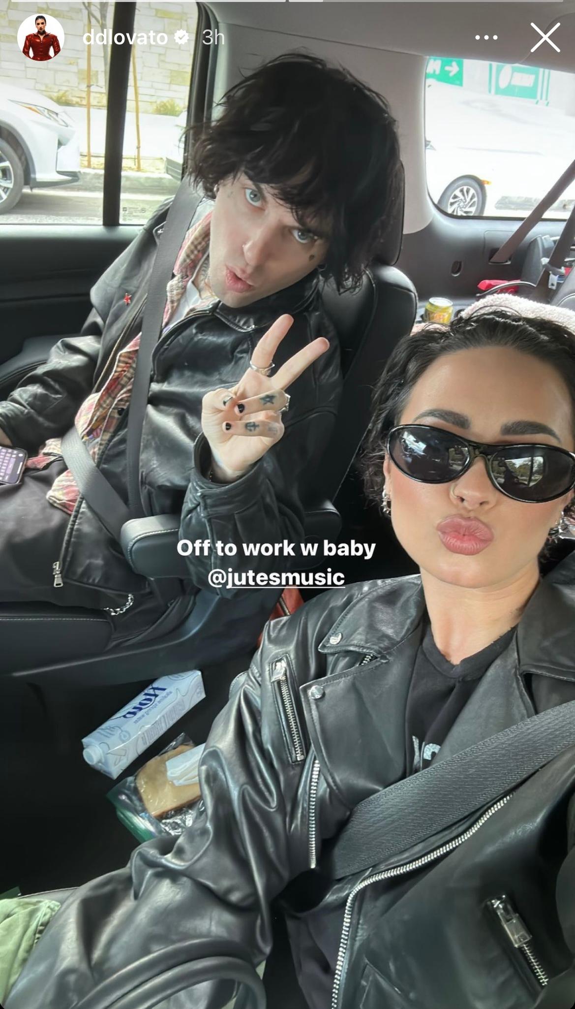 Demi Lovato and BF Jutes enjoy Work Day together