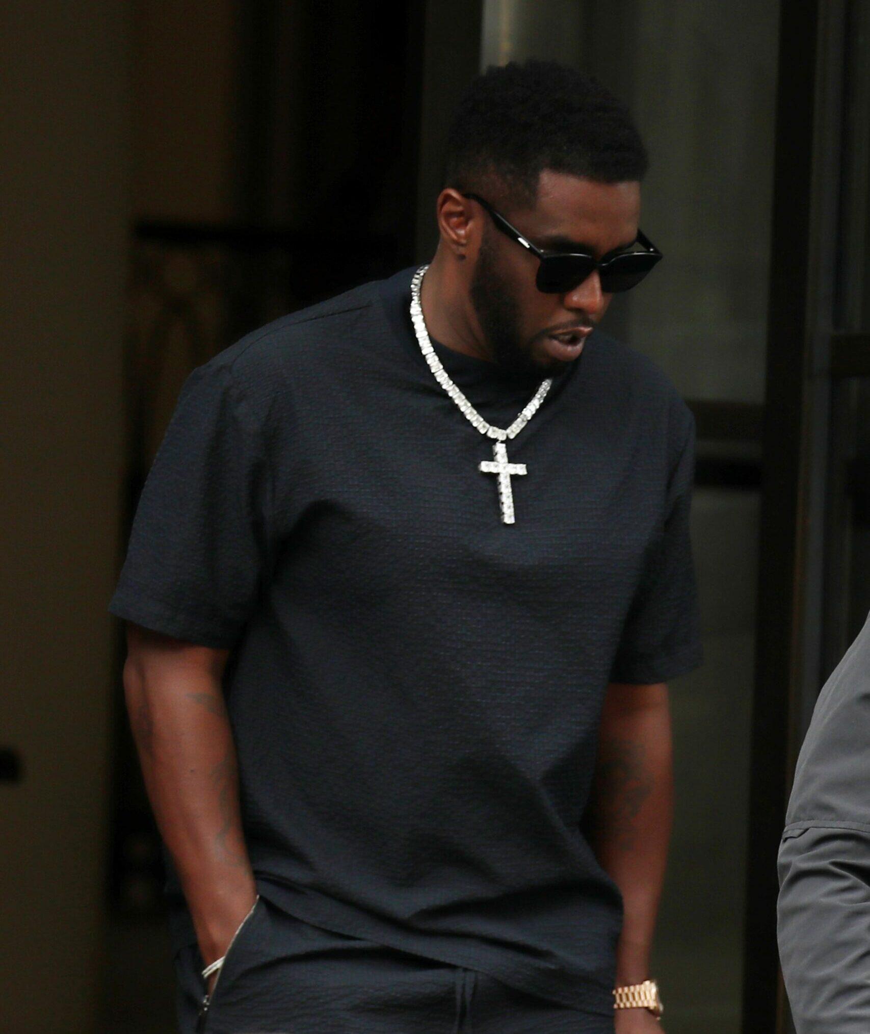 Diddy Leaving The Corinthia Hotel