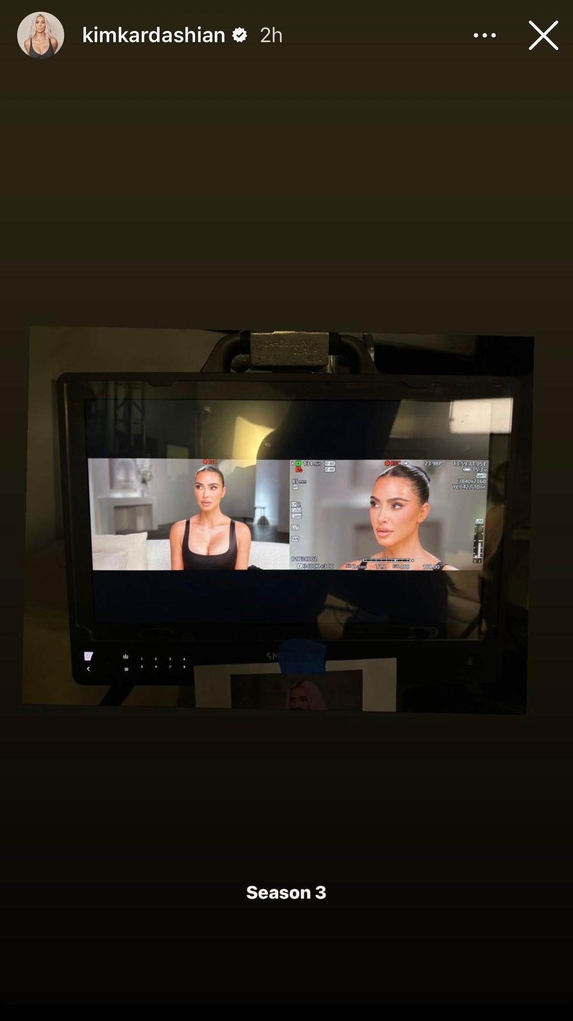Kim Kardashian seen in Season 3 teaser of "The Kardashians"s