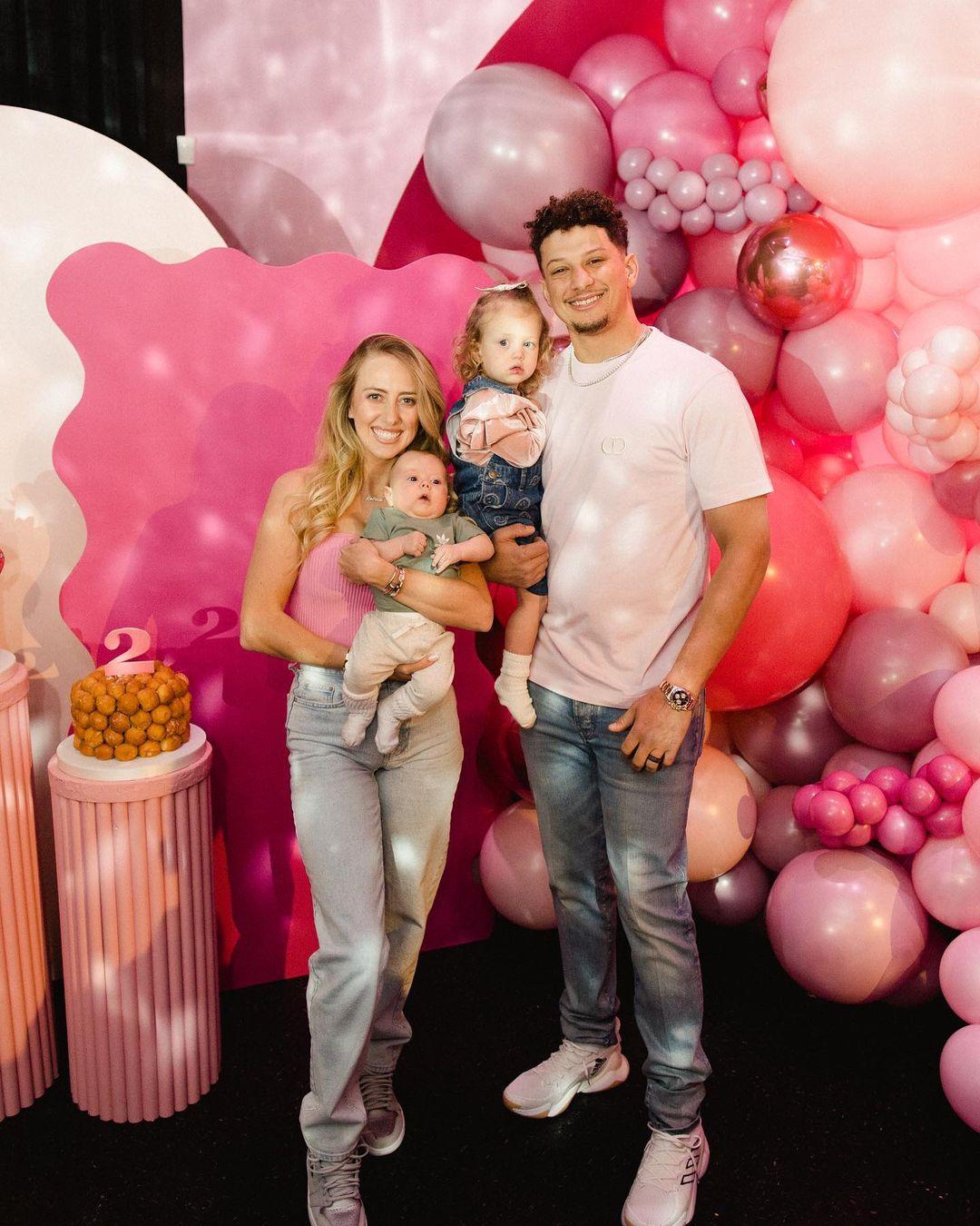 Patrick Mahomes & Daughter Rock Sneakers From New Collection Inspired By Her