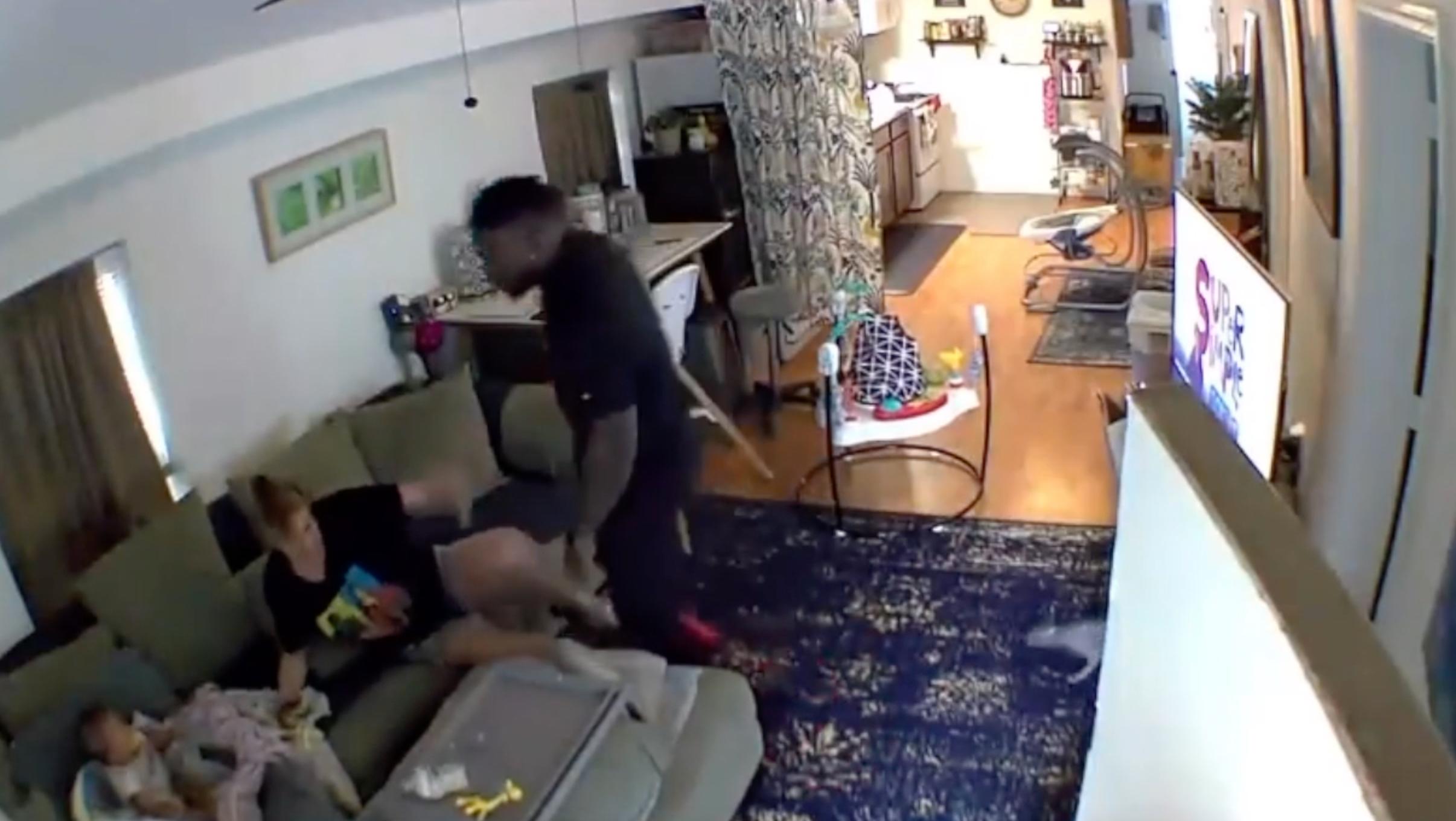 WARNING - DISTRESSING CONTENT NFL star Zac Stacy caught on camera allegedly attacking his ex