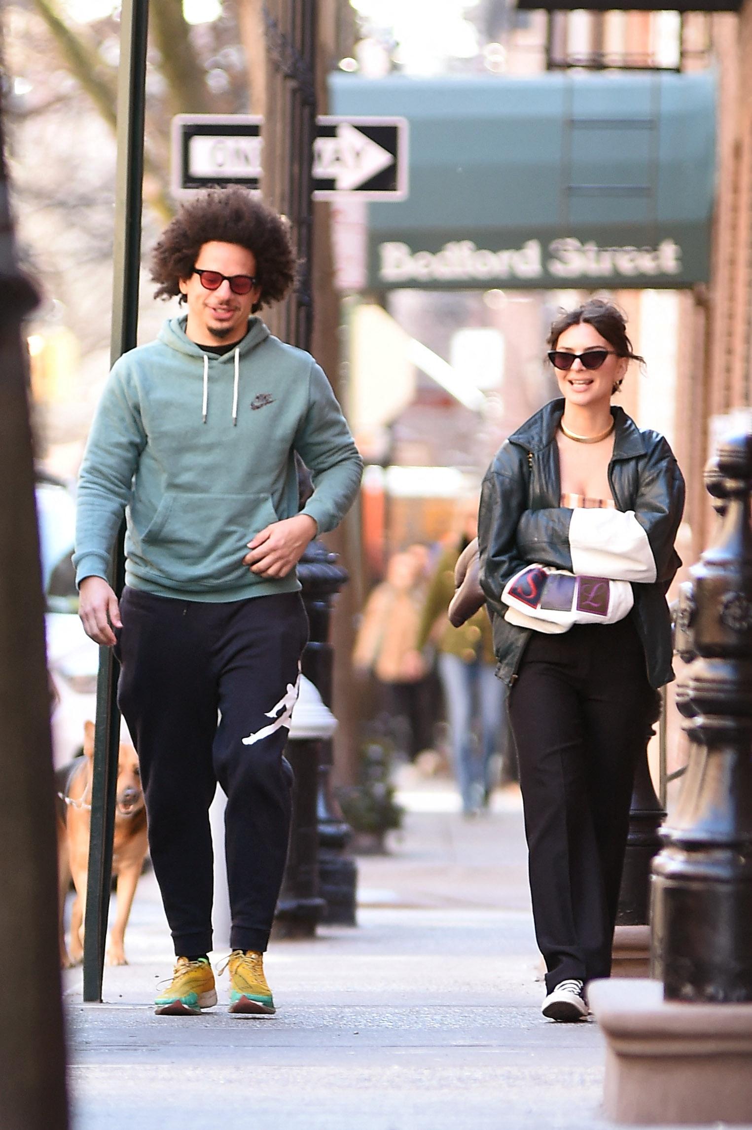 Emily Ratajkowski and rumored boyfriend Eric Andre get lunch at the Via Carota in West Village