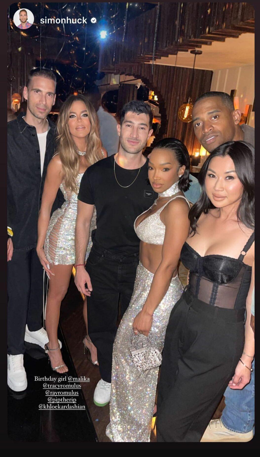 Tristan Thompson & Khloé Kardashian Seen Partying At Her Best Friend, Malika Haqq's 40th Birthday Party