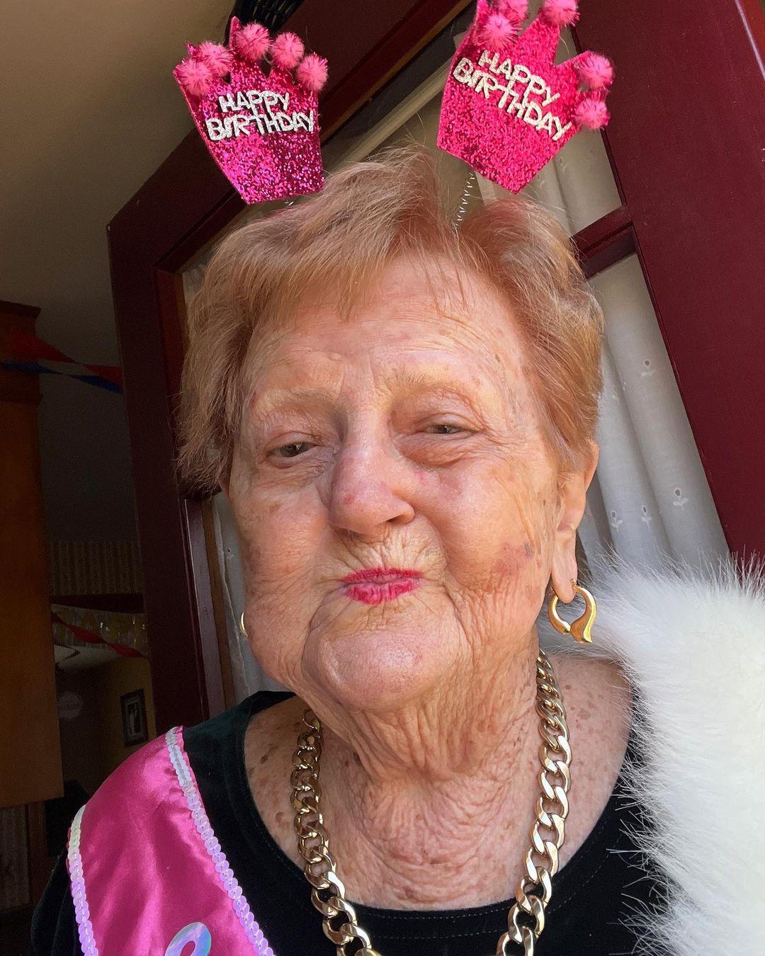 TikTok Viral Grandma Droniak Turns 93 'I Slay While They Lay'