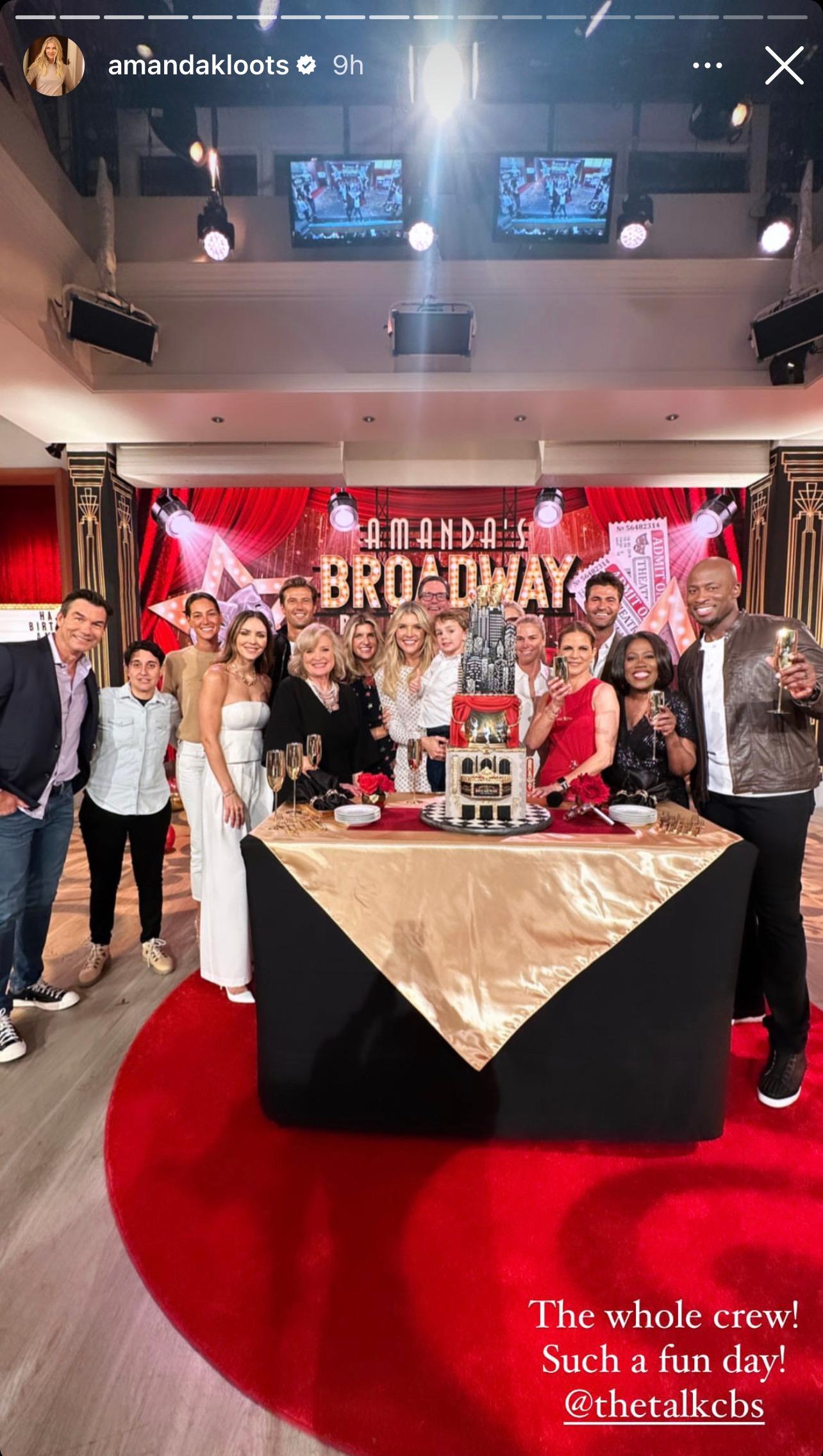 Amanda Kloots Treated To Broadway-Themed Birthday Party By 'The Talk' Colleagues