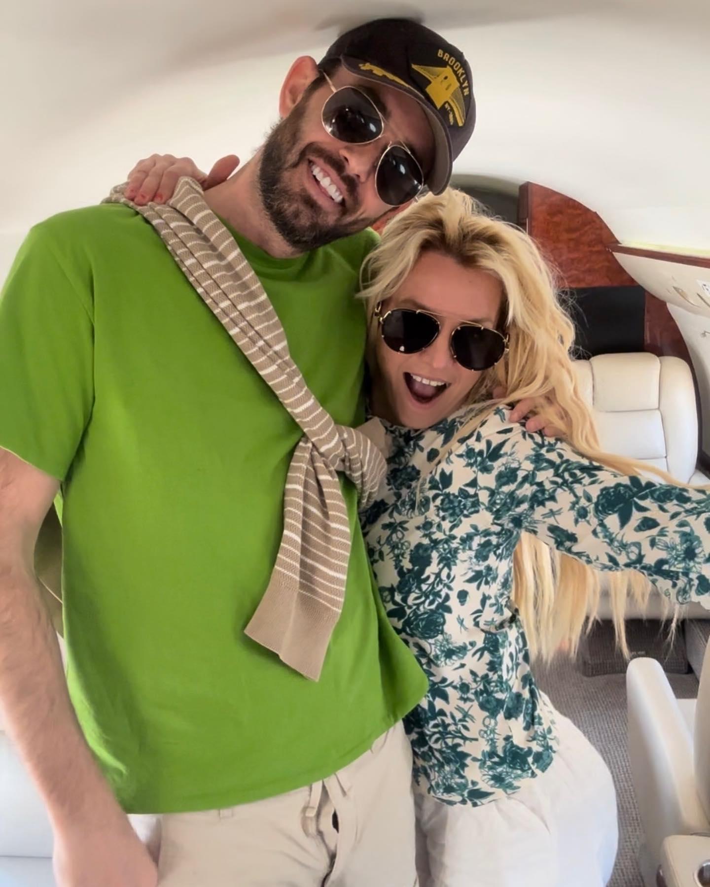 Britney Spears poses with Cade Hudson