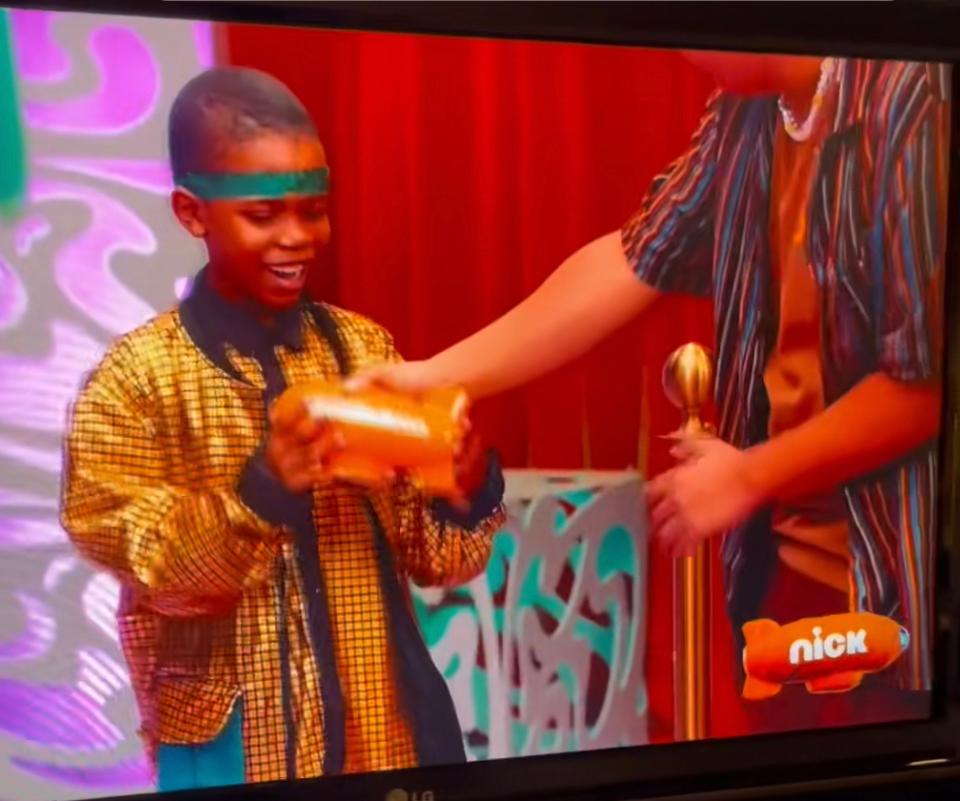 Corn Kid gets a Kids' Choice award