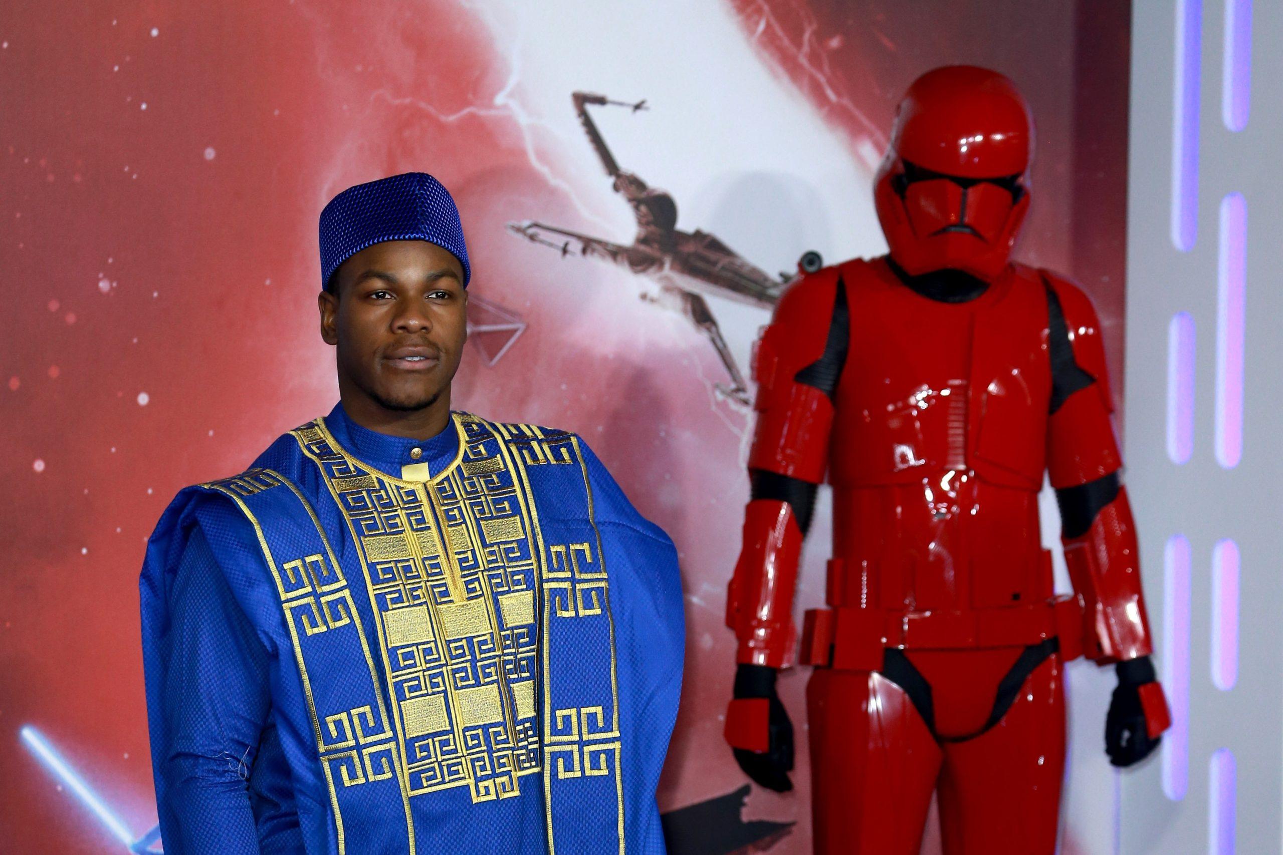 John Boyega at the 'Star Wars: The Rise of Skywalker' European film premiere in London.