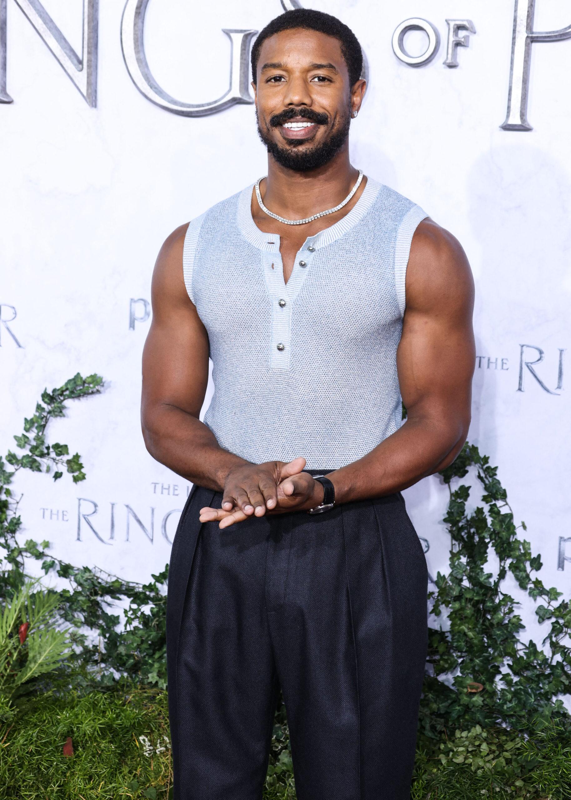 Michael B. Jordan at Los Angeles Premiere Of Amazon Prime Video's 'The Lord Of The Rings: The Rings Of Power' Season 1