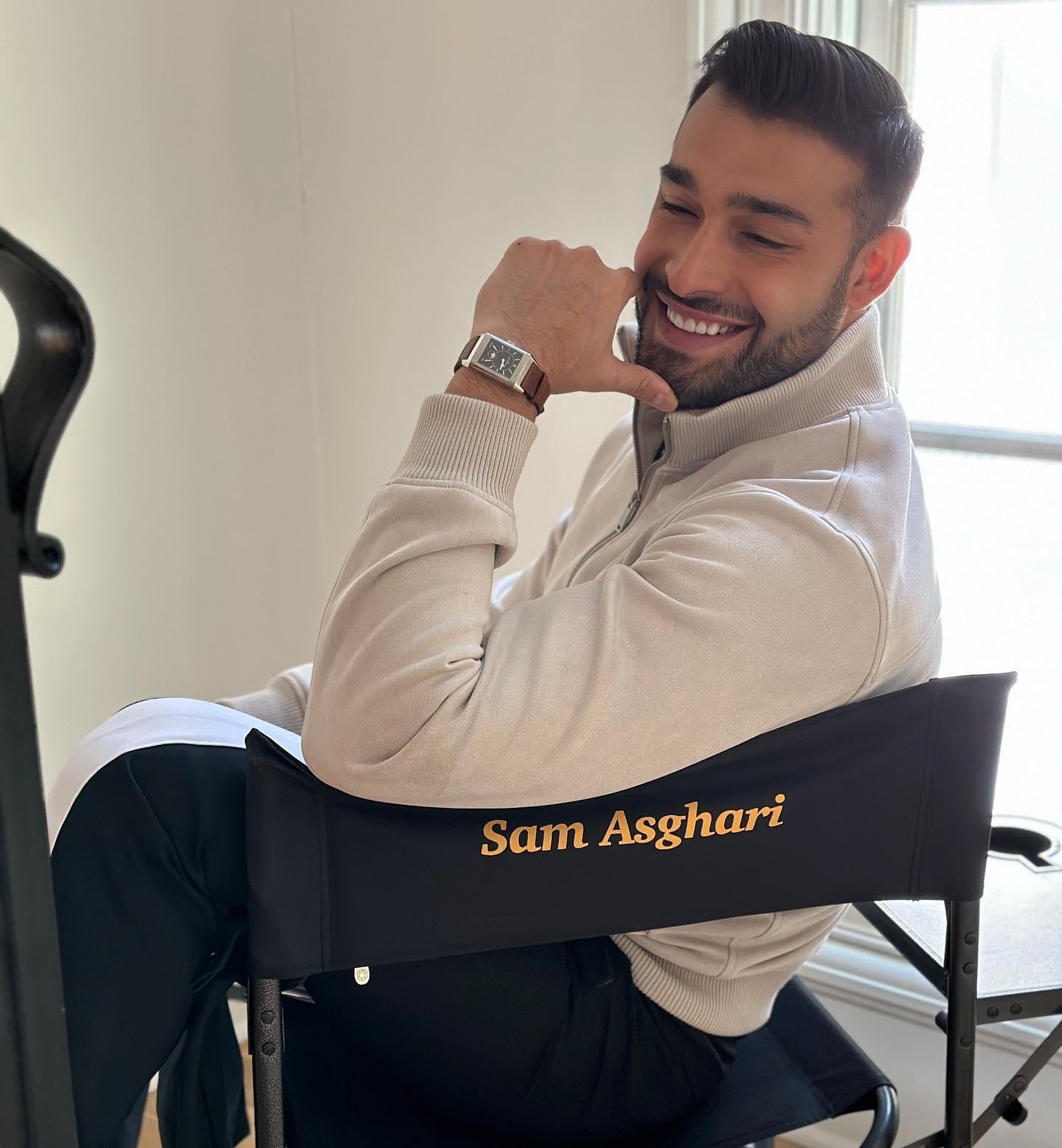 Sam Asghari in the director's chair 1