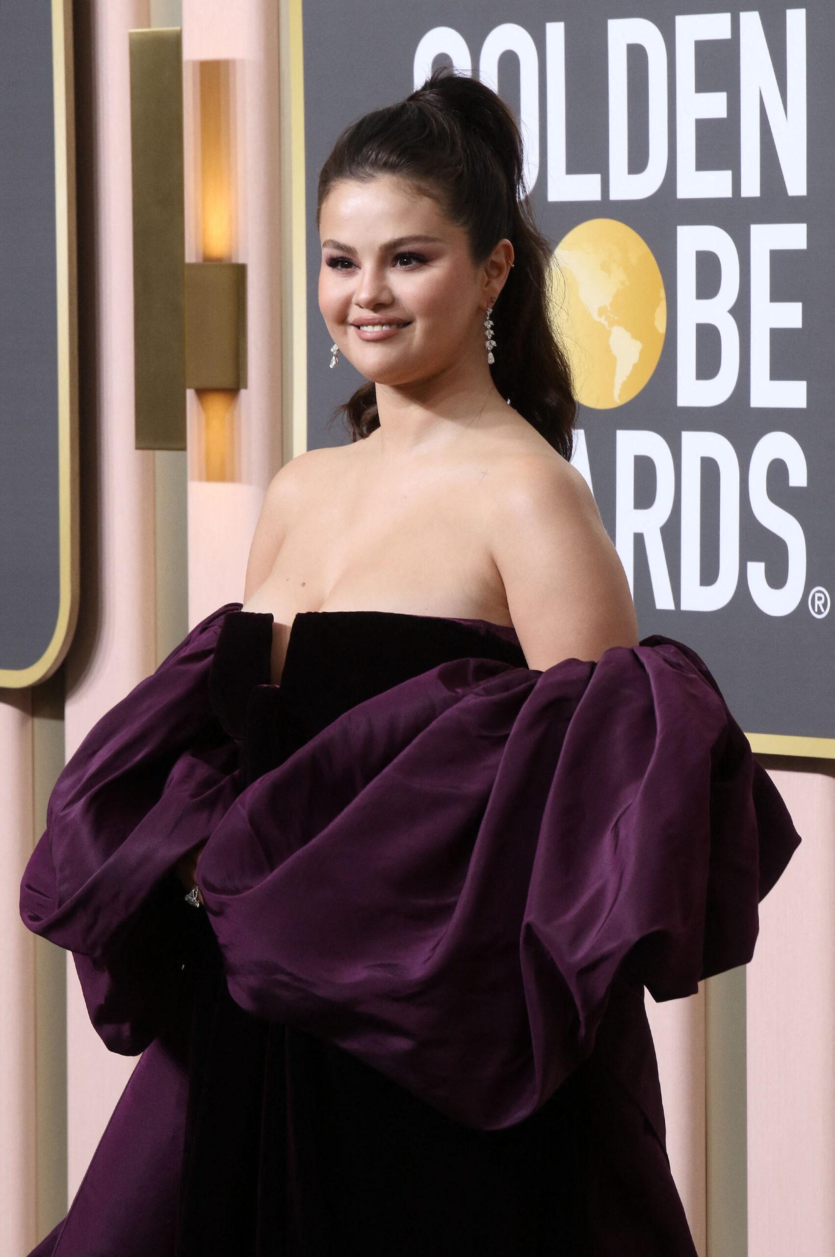 Selena Gomez at the 80th Annual Golden Globe Awards