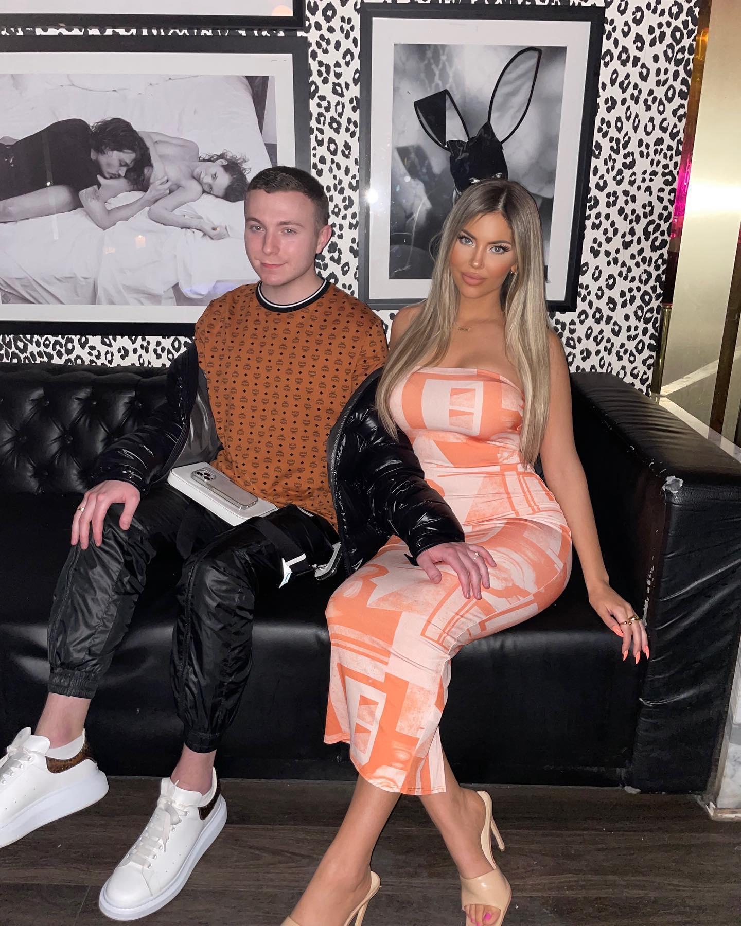 Sophia Pierson Turns Heads In Her Strapless Ripped Dress