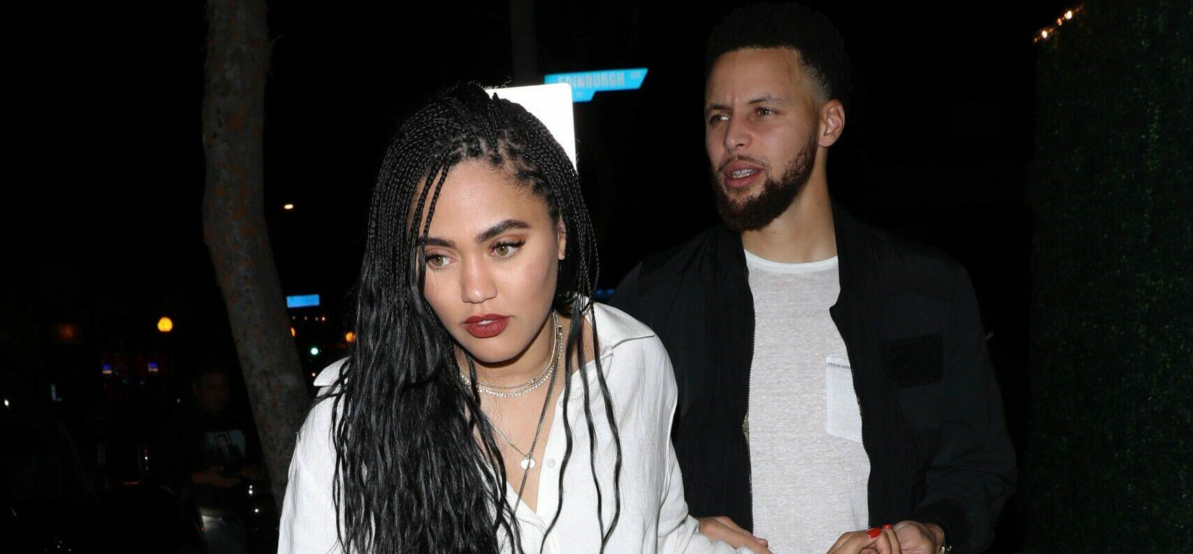 Stephen Curry and Ayesha Curry grab dinner at the Delilah restaurant