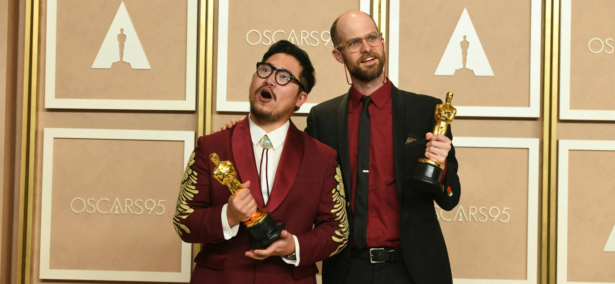 Daniel Kwan and Daniel Scheinert at the Oscars 2023: PRESS ROOM