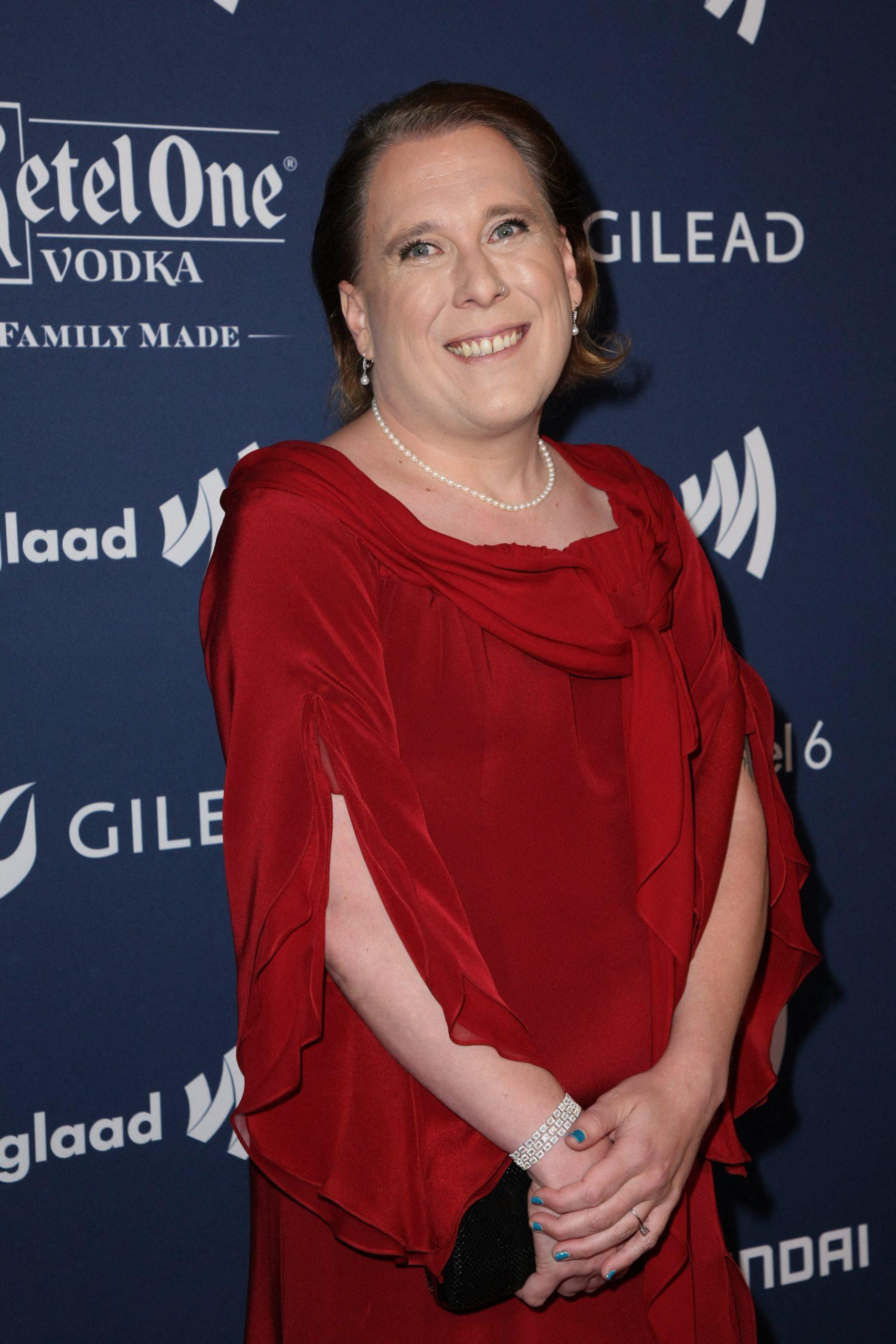 Amy Schneider at the 33rd Annual GLAAD Media Awards - Arrivals