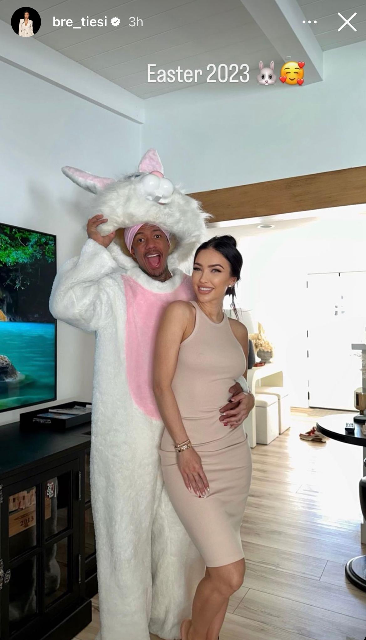 Bre Tiesi and Nick Cannon for Easter 2023