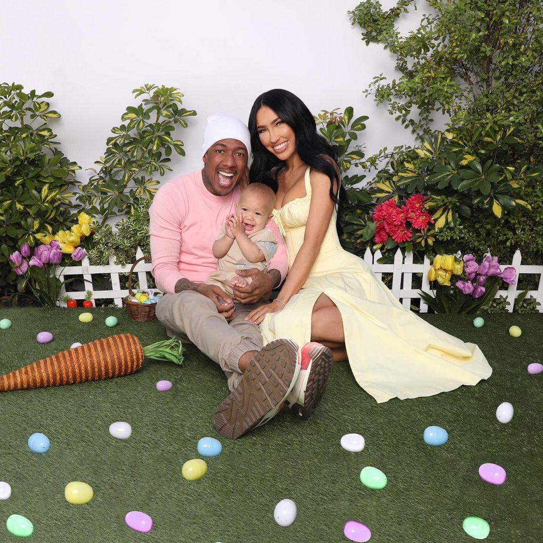 Bre Tiesi Nick Cannon and son Legendary celebrateEaster