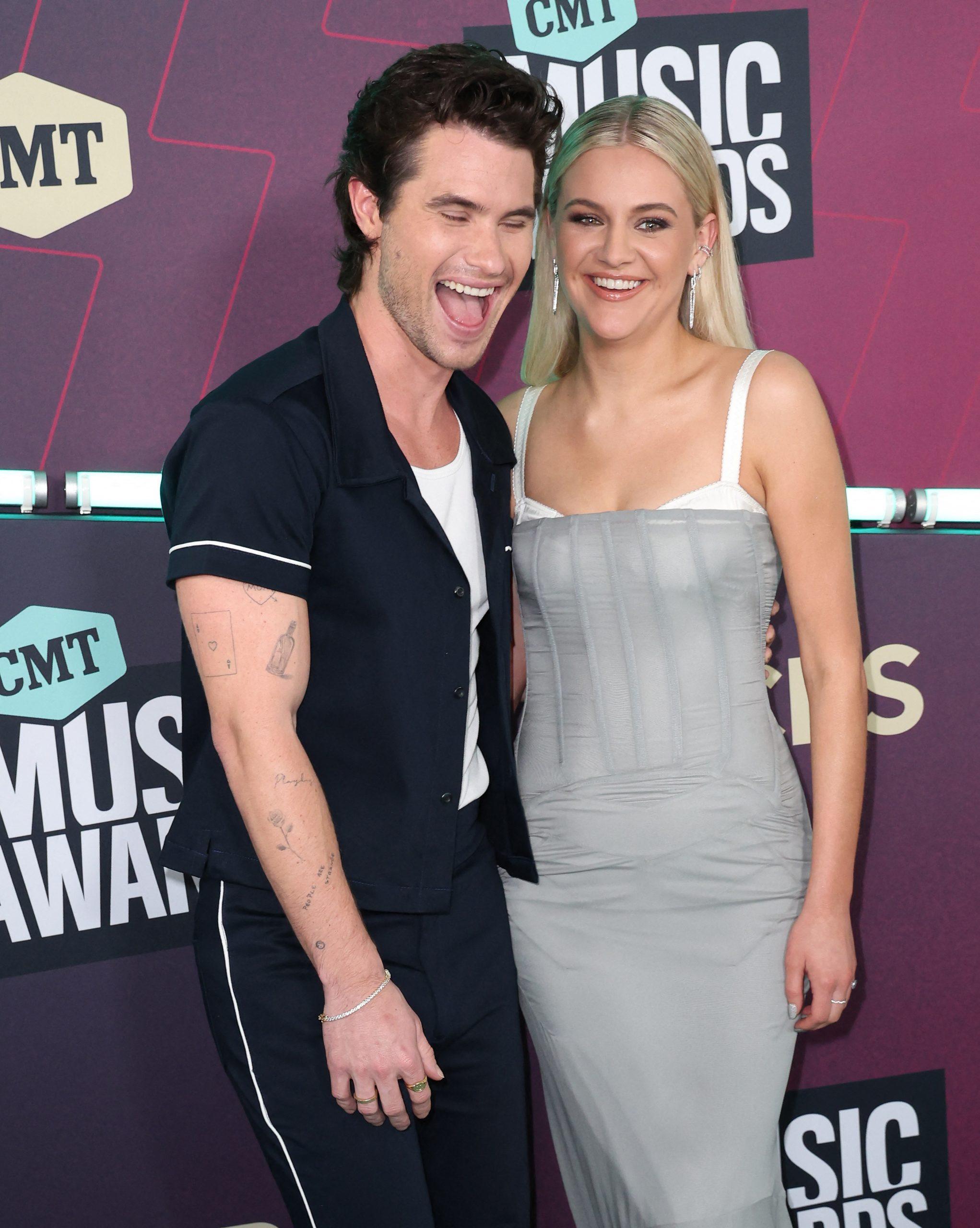 Chase Stokes and Kelsea Ballerini at the 2023 CMT Music Awards
