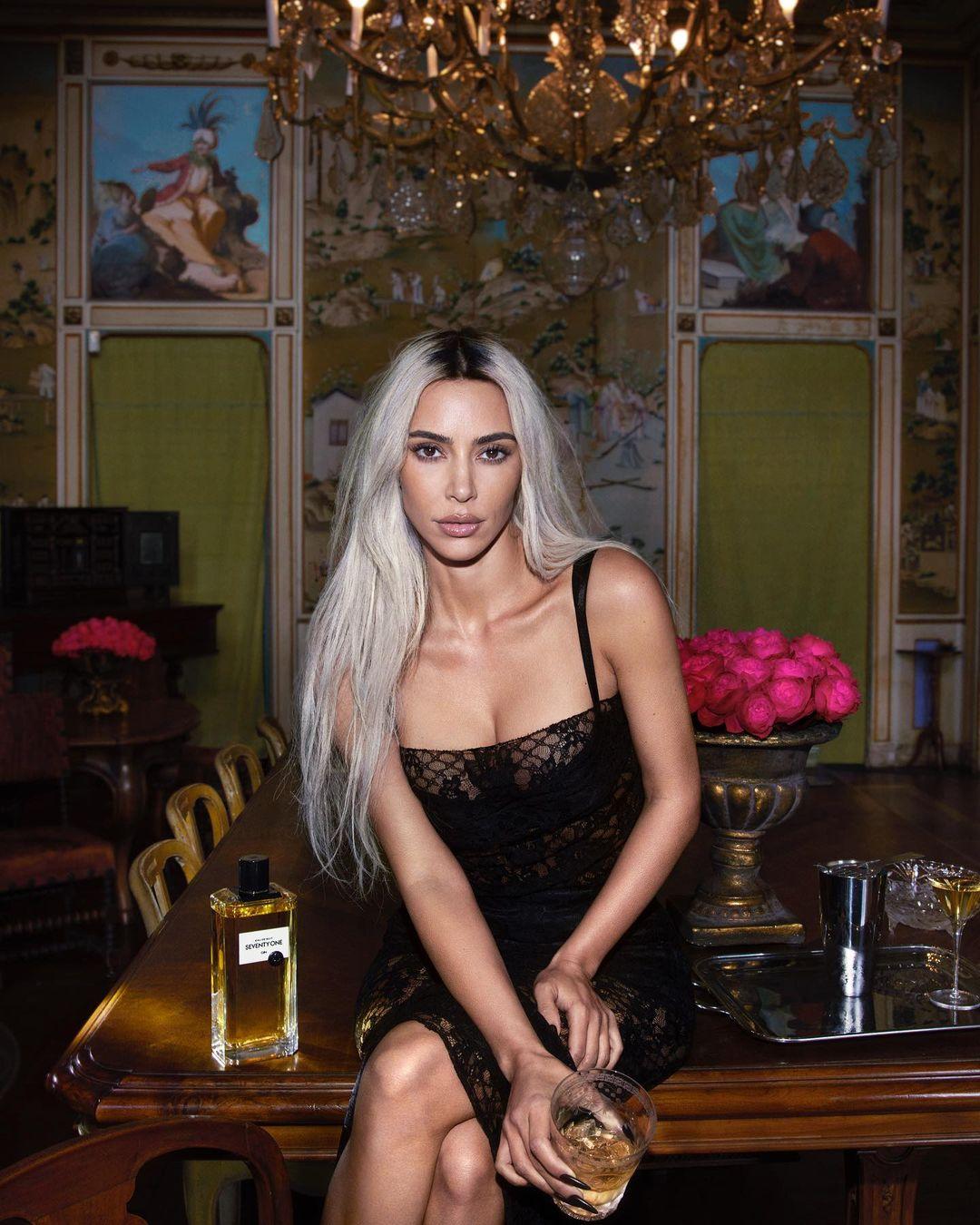 Kim Kardashian features in an alcohol ad
