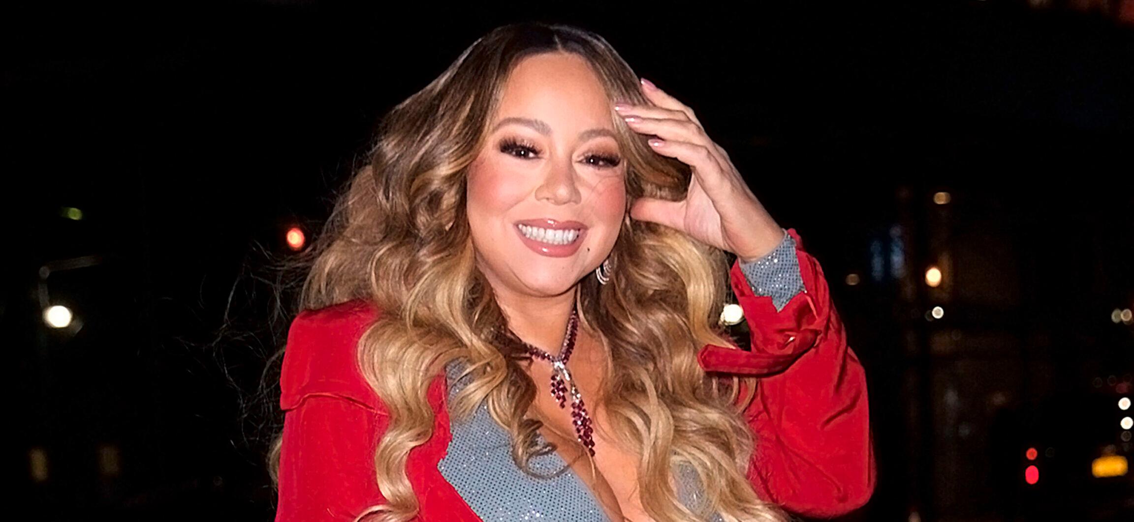Mariah Carey arrives at Empire State Building in New York.